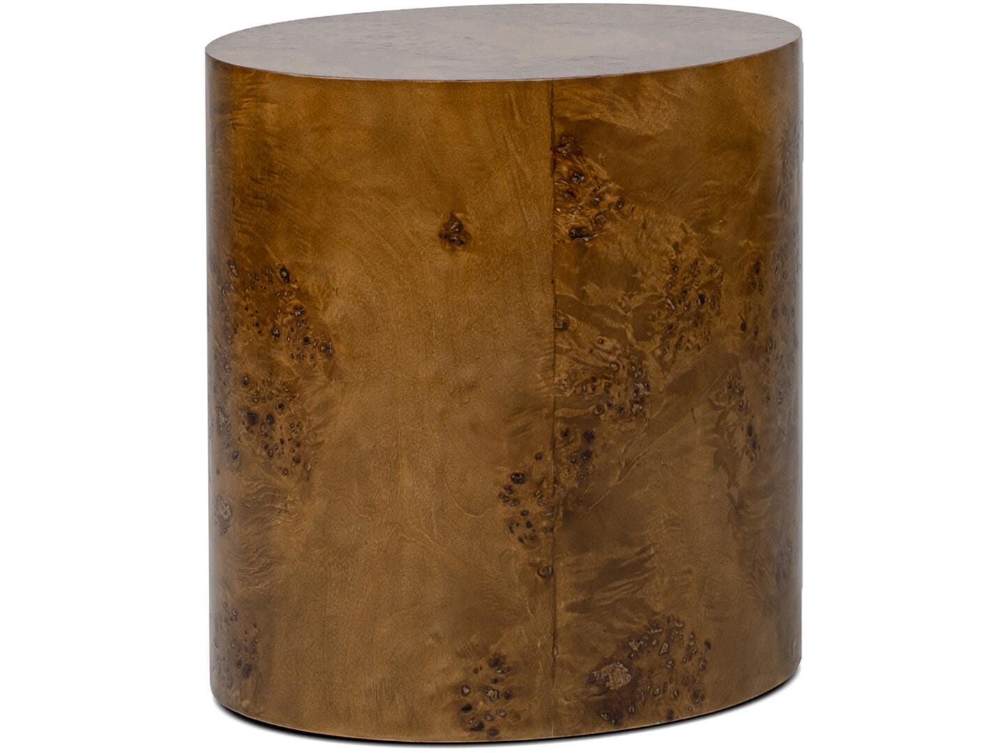 Jennifer Taylor Home Nebula Accent Pillar Side Table, Medium Brown Walnut, large