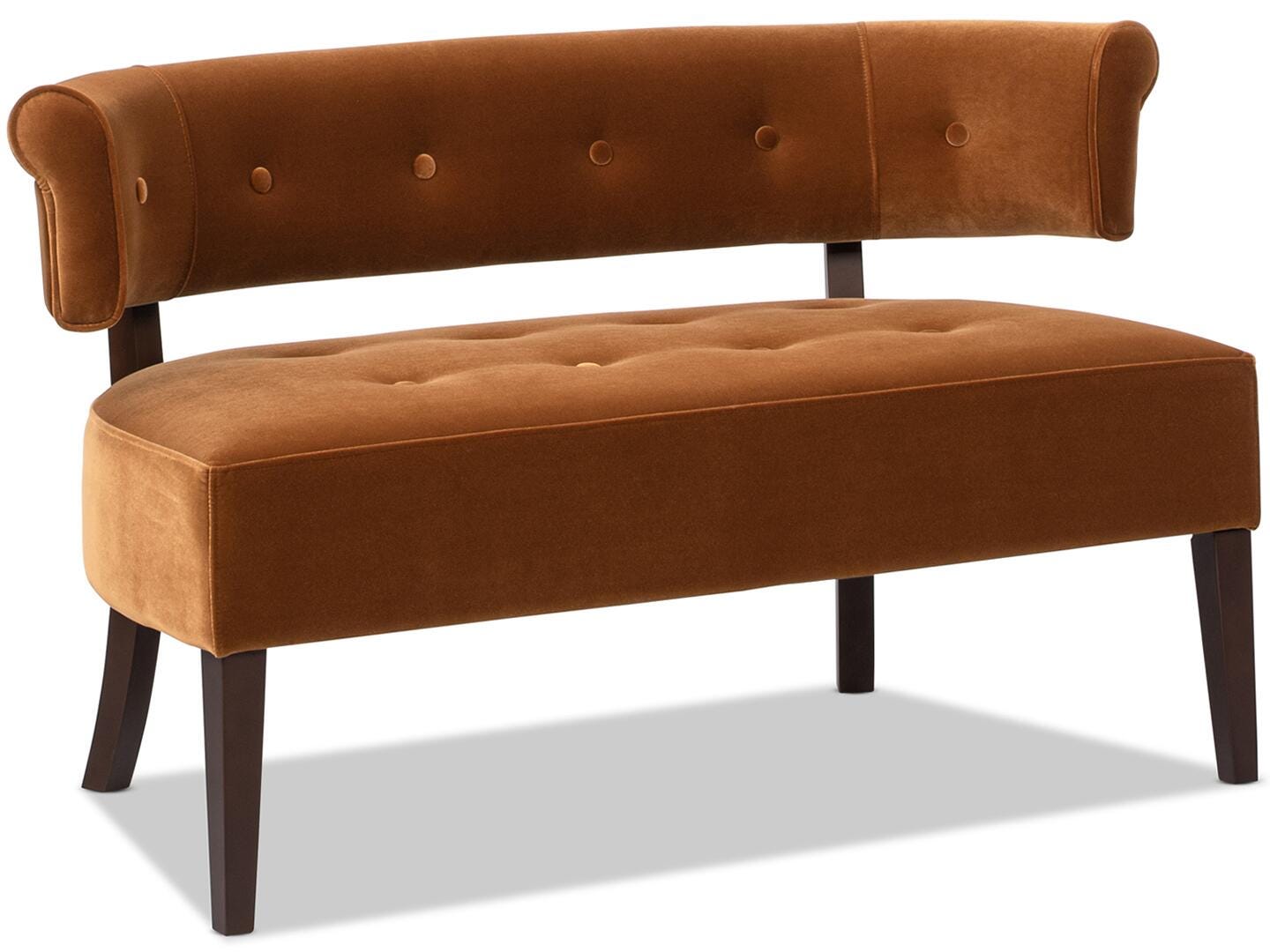 Jennifer Taylor Home Jared Bench, Burnt Orange, large
