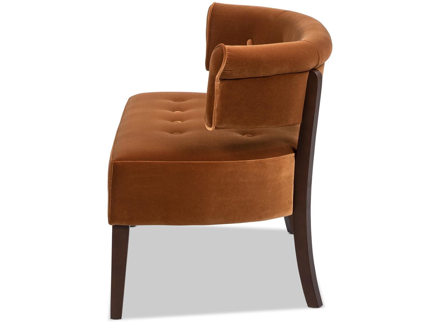Jennifer Taylor Home Jared Bench, Burnt Orange, large