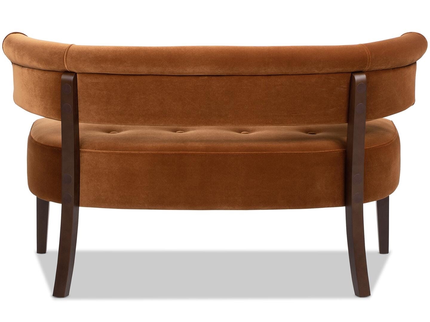 Jennifer Taylor Home Jared Bench, Burnt Orange, large