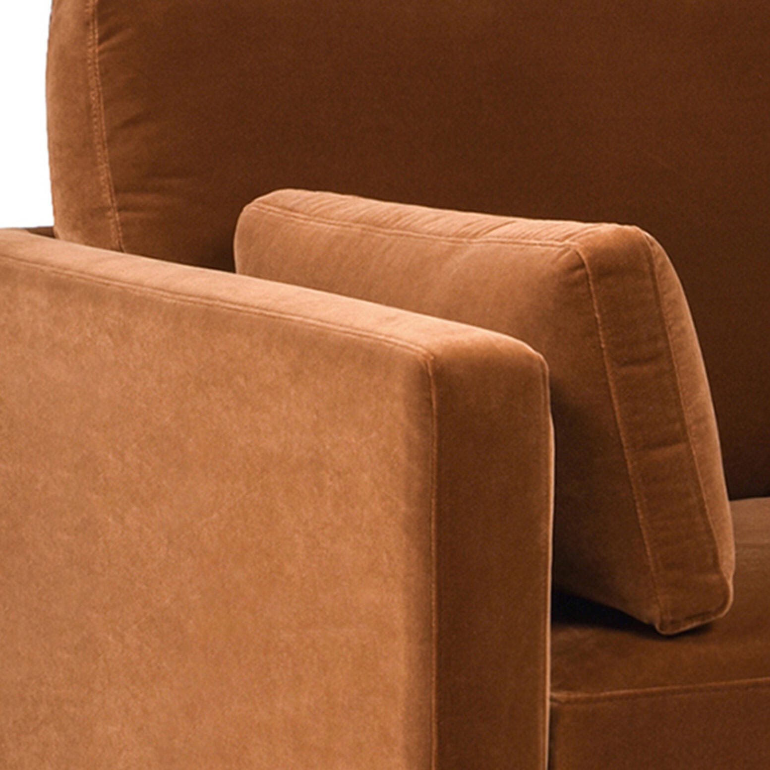 Jennifer Taylor Home Knox Solid Accent Chair, Burnt Orange, large