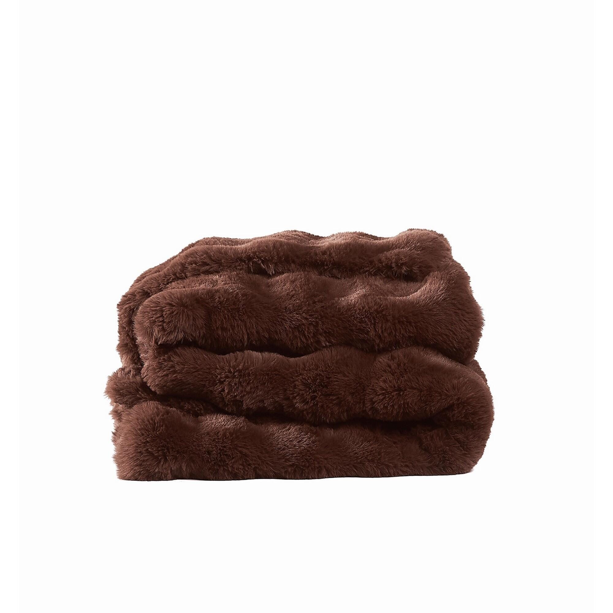 Brooklyn Loom Blanket, Brown, large