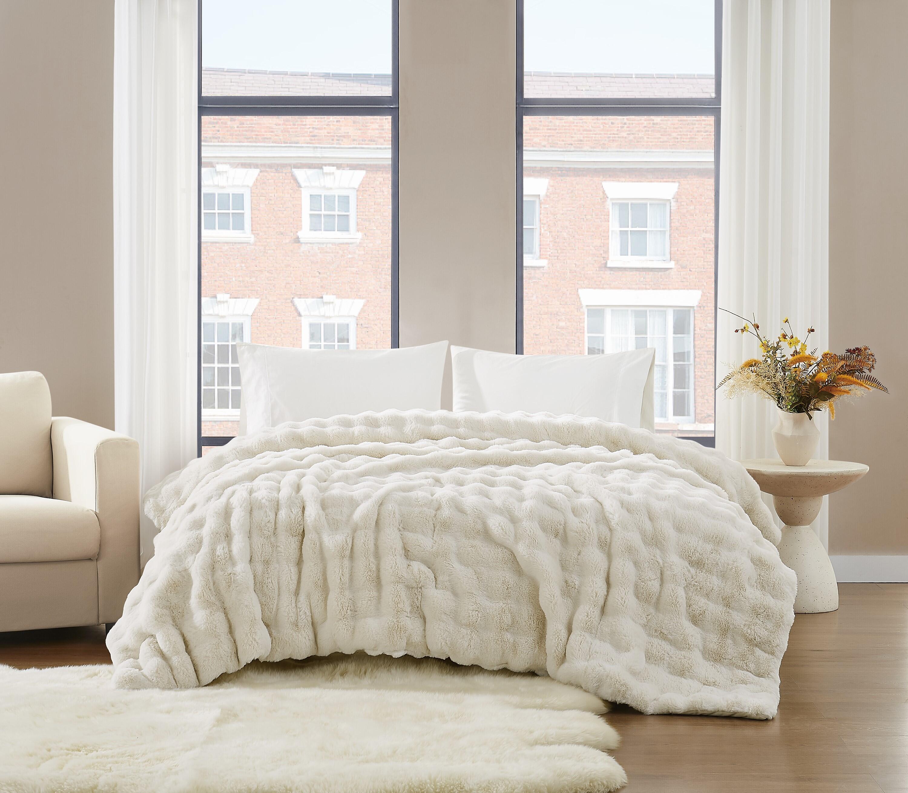 Brooklyn Loom Blanket, Ivory, rollover