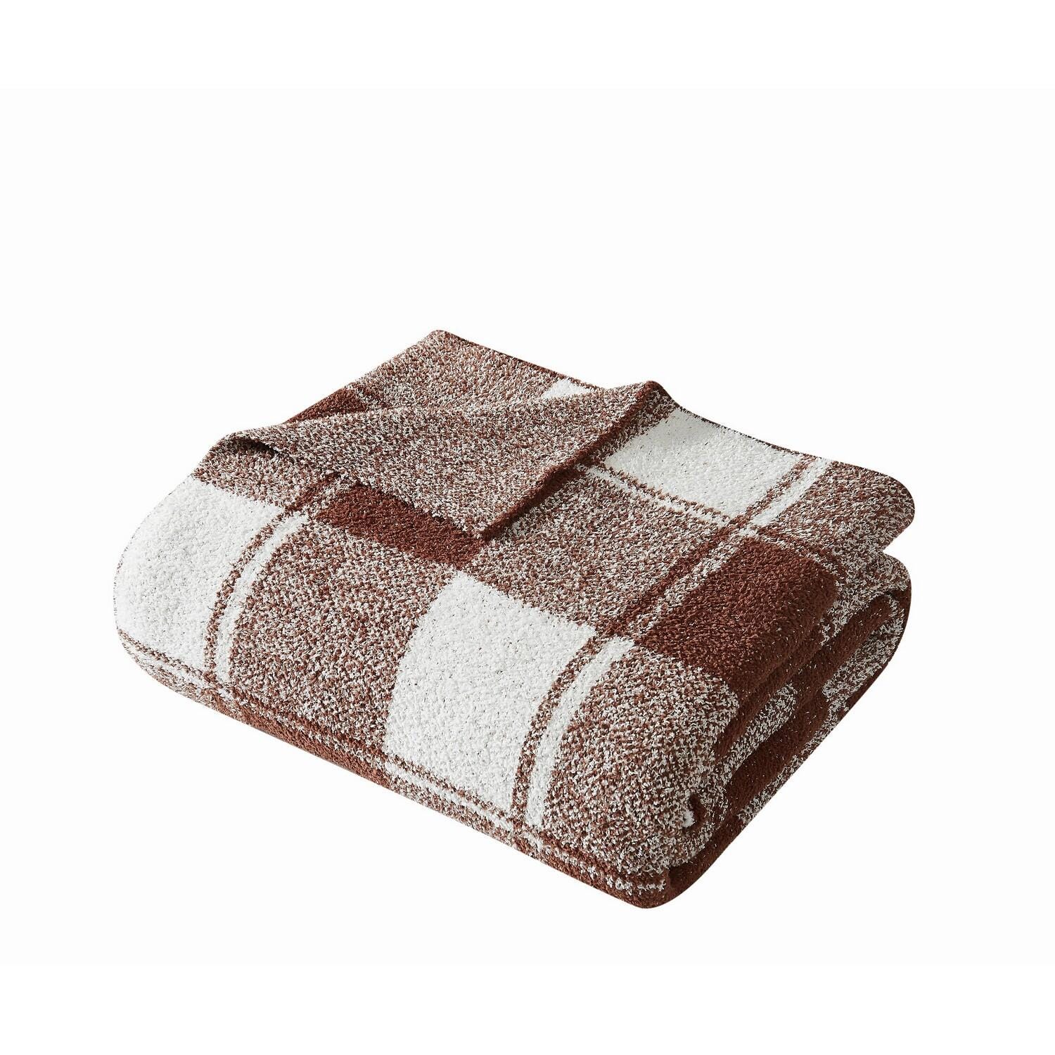Brooklyn Loom Dusted Throw Blanket, Brown, large
