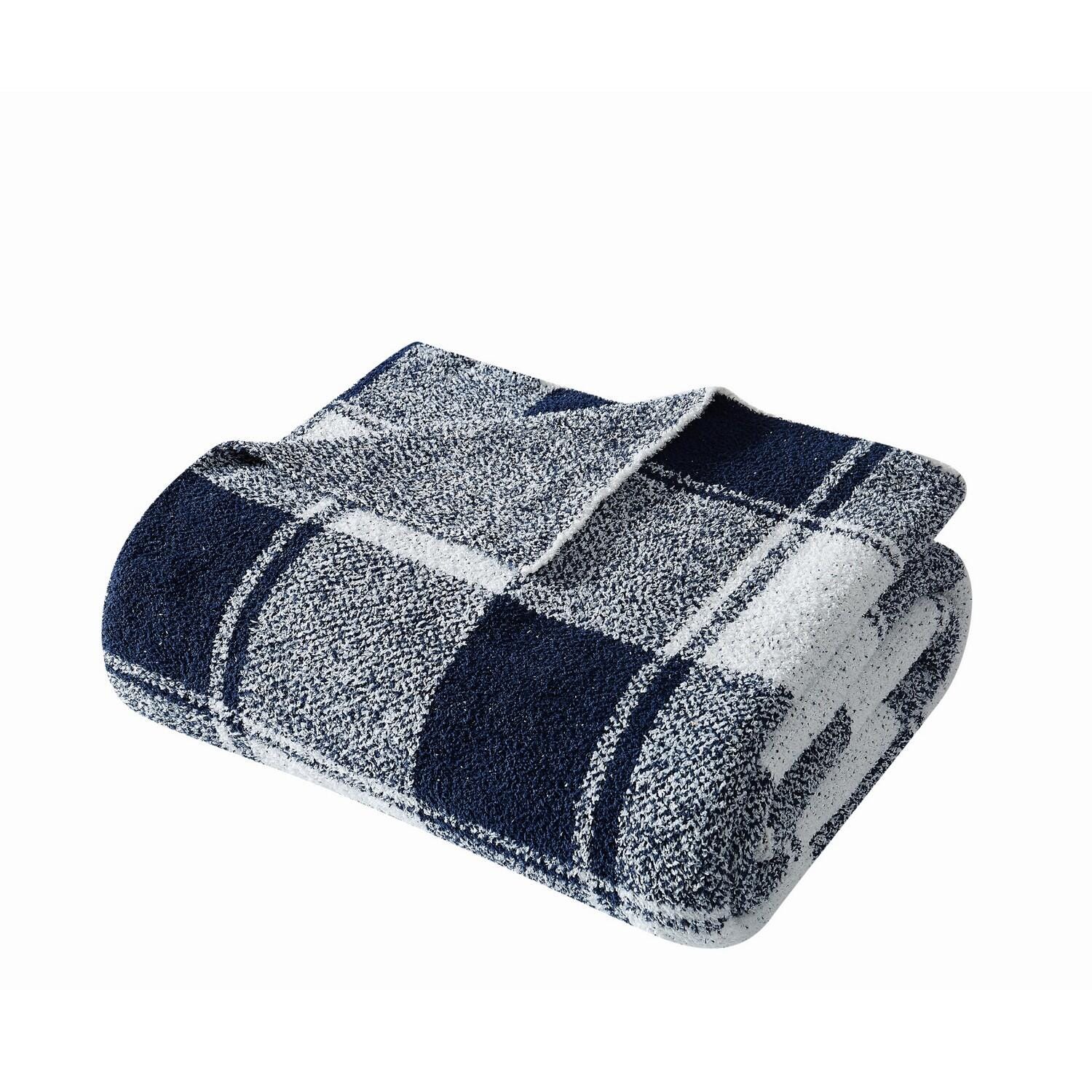 Brooklyn Loom Dusted Throw Blanket, Blue, large