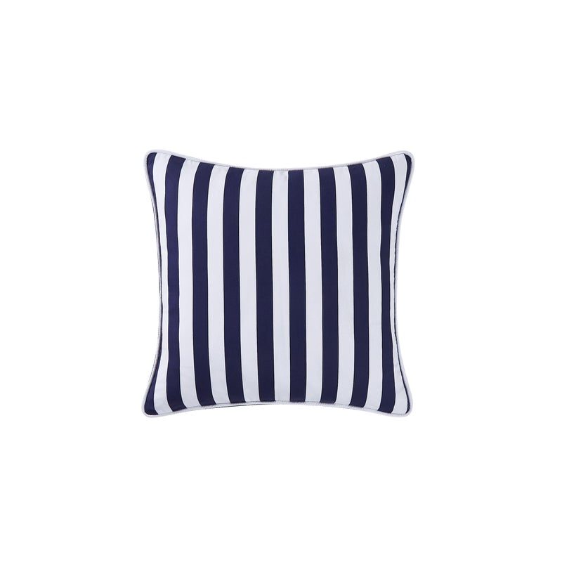 Brooklyn Loom Stripe Decorative Pillow, White/Navy
