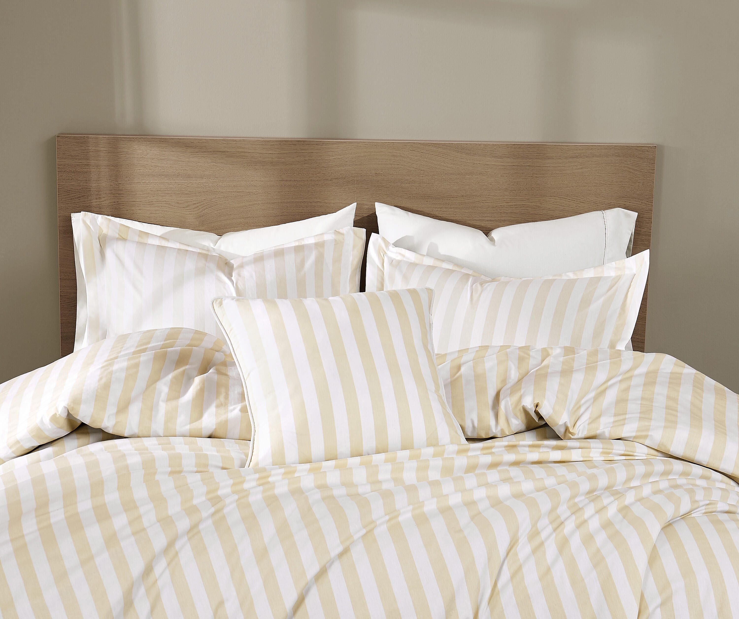 Brooklyn Loom Stripe Decorative Pillow, Beige, large