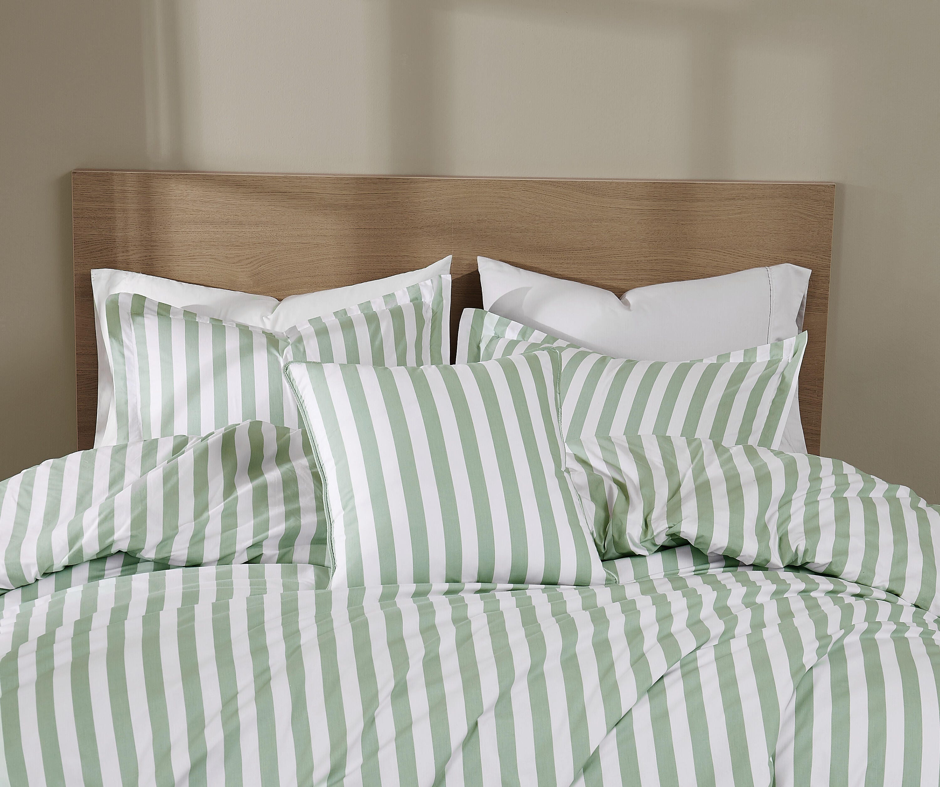 Brooklyn Loom Stripe Decorative Pillow, Green, large