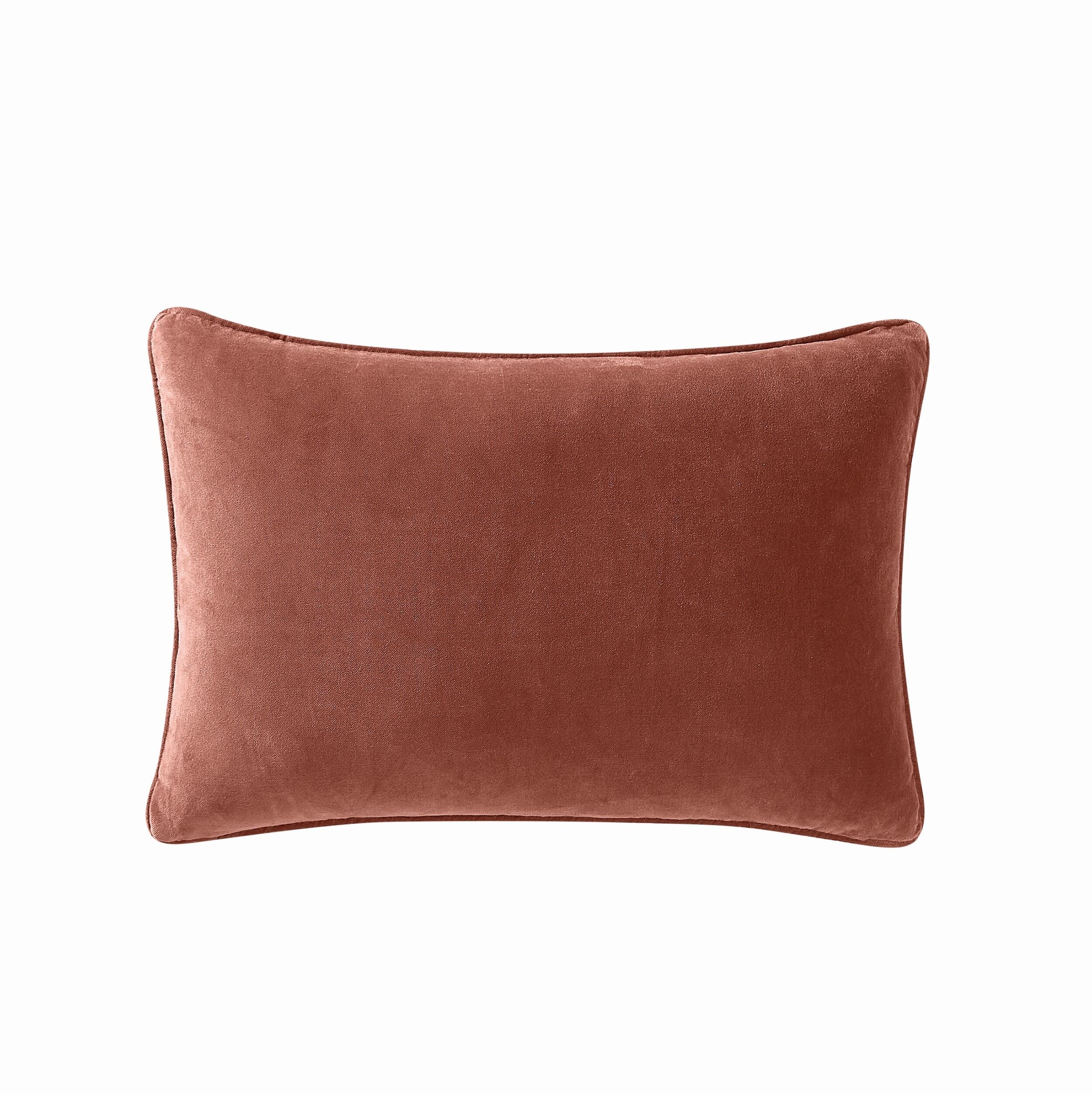 Brooklyn Loom Decorative Pillow, Rust, large