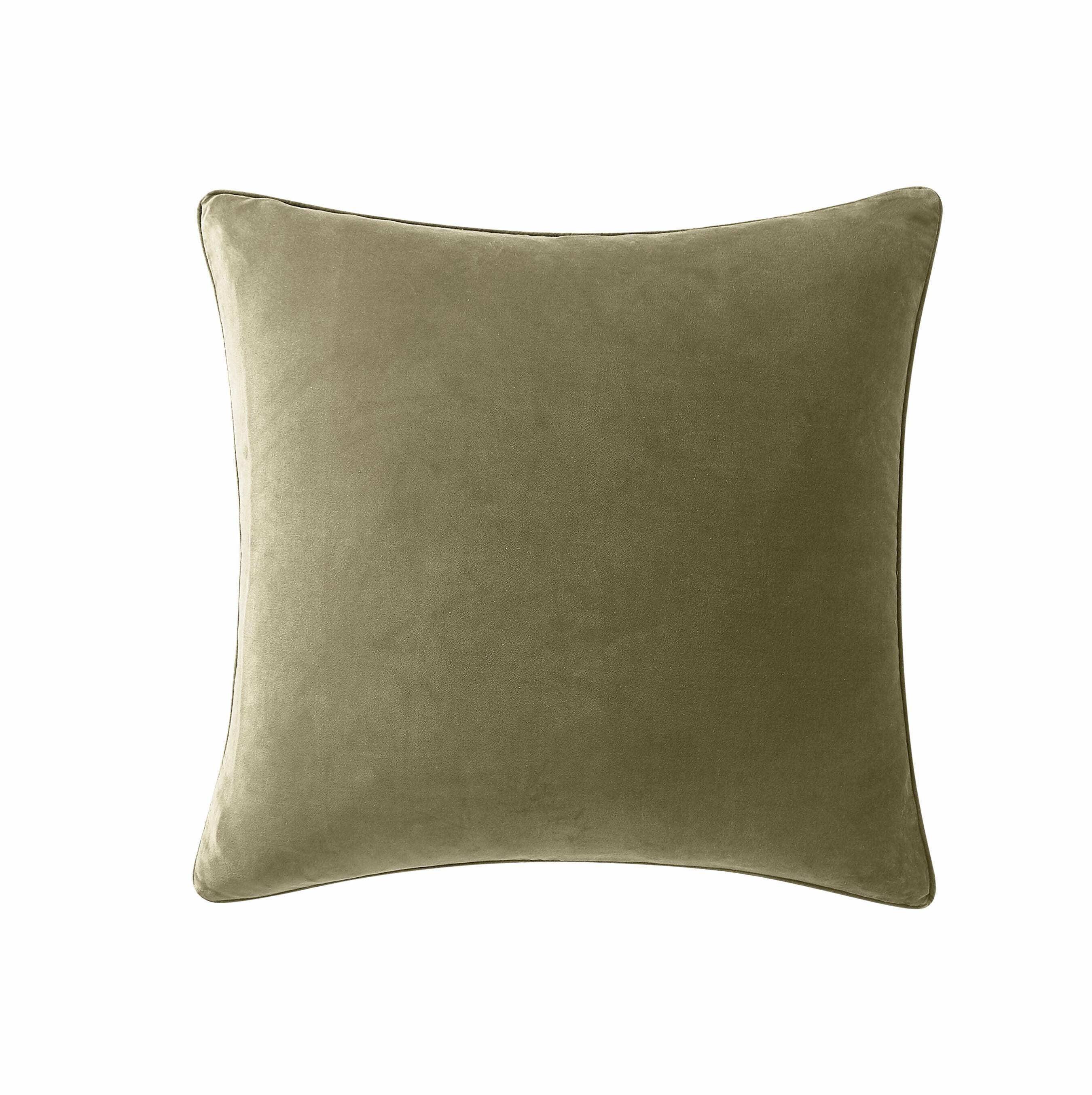 Brooklyn Loom Solid Decorative Pillow, Green, large