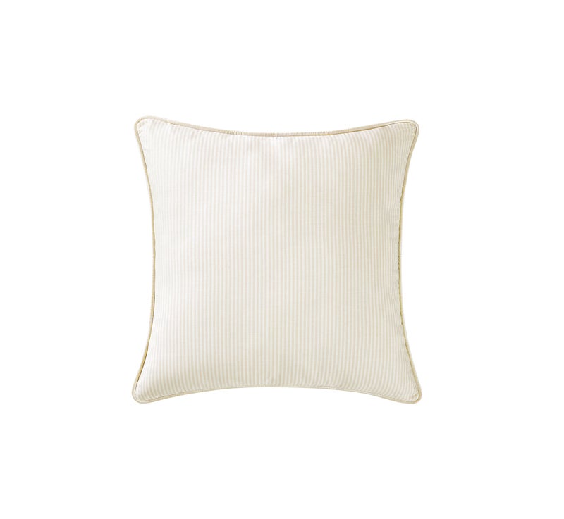 Brooklyn Loom Pinstripe Decorative Pillow, White