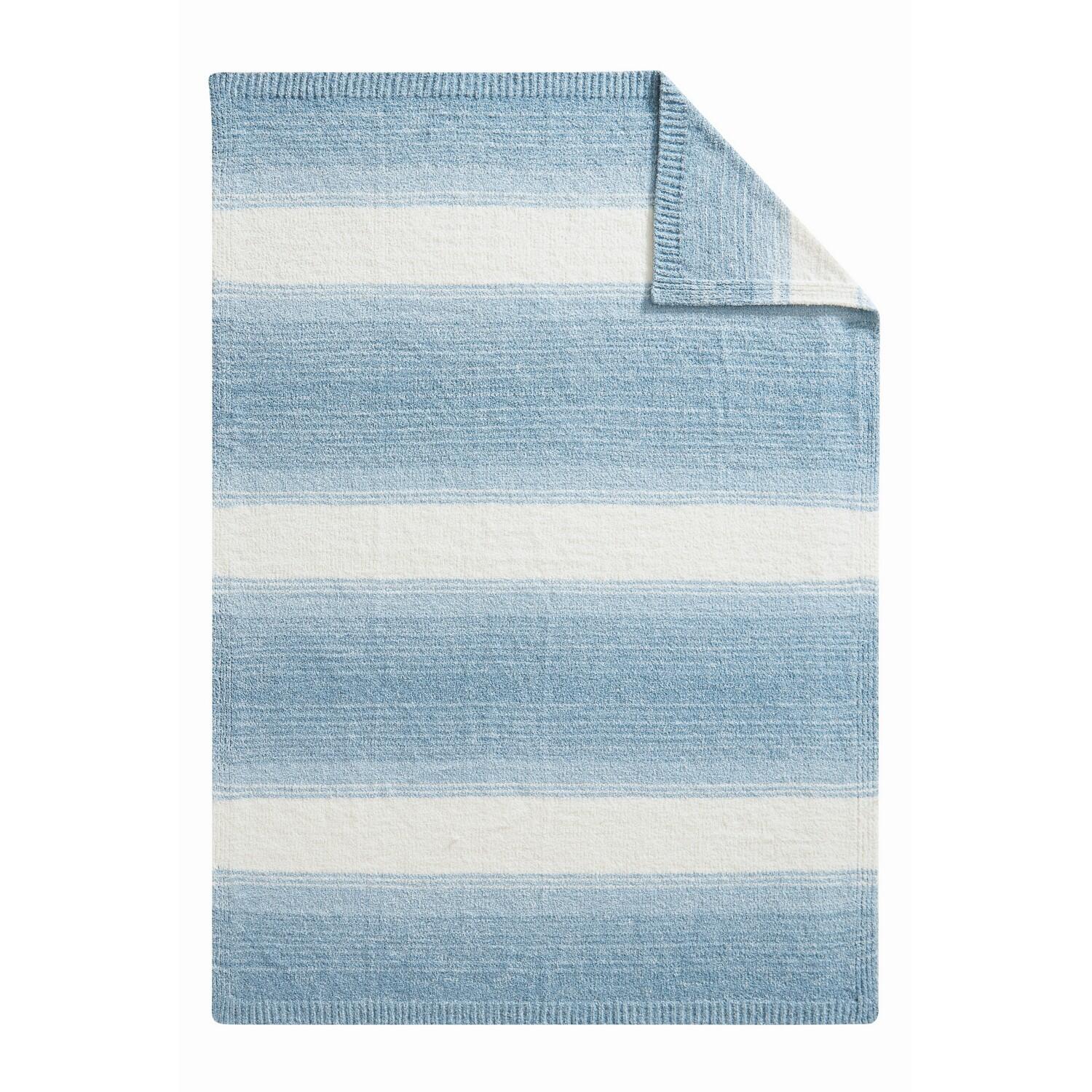 Brooklyn Loom Ombre Throw Blanket, Blue, large