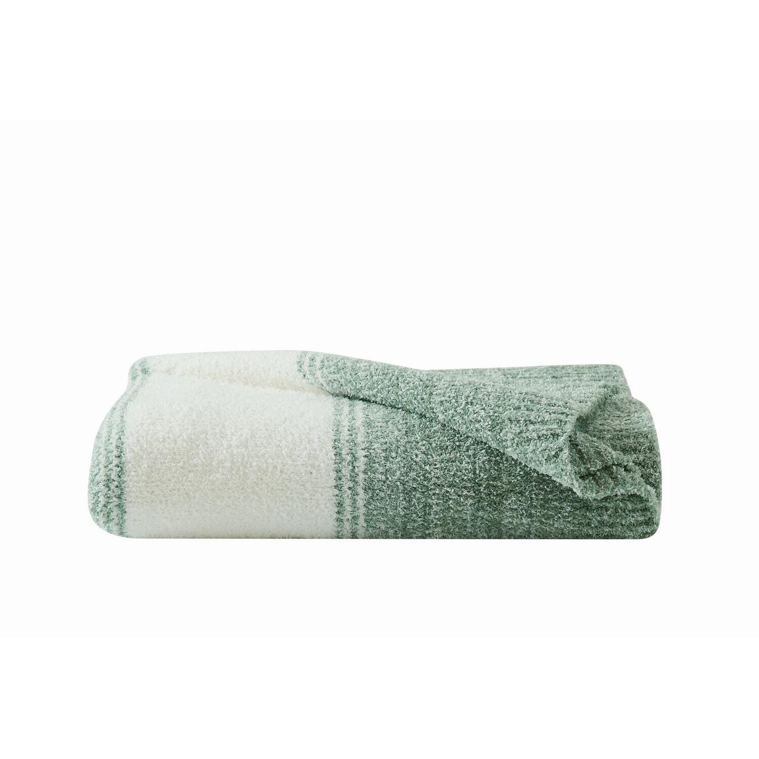 Brooklyn Loom Ombre Throw Blanket, Green, large