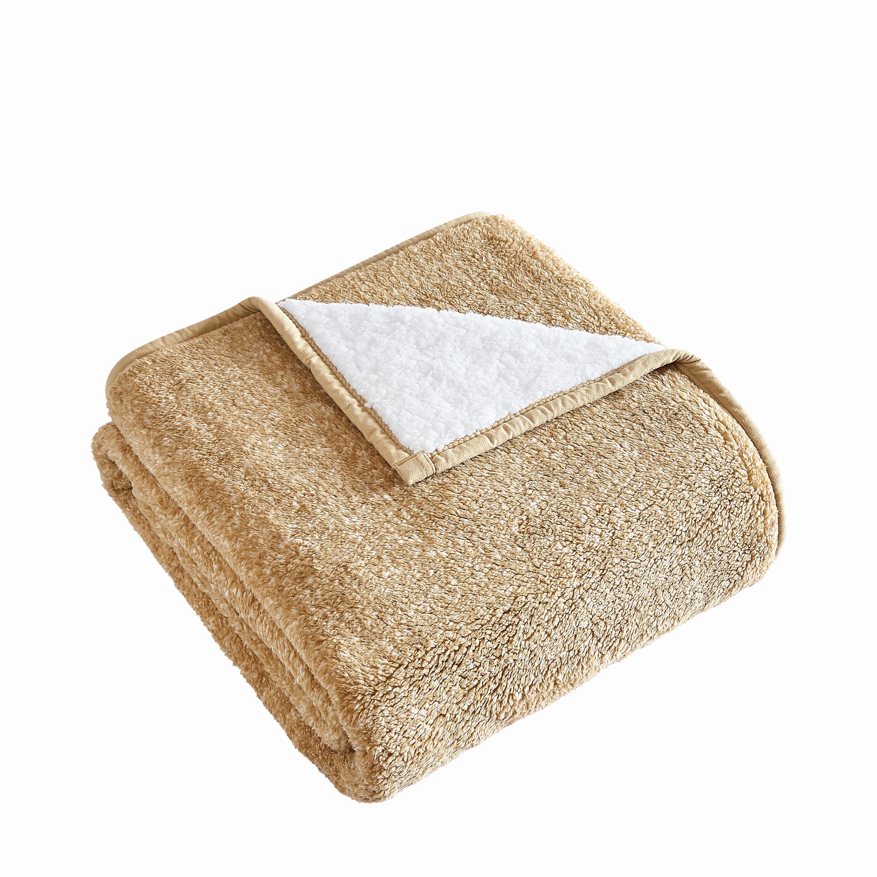 Brooklyn Loom Solid Bed Blanket, Natural, large