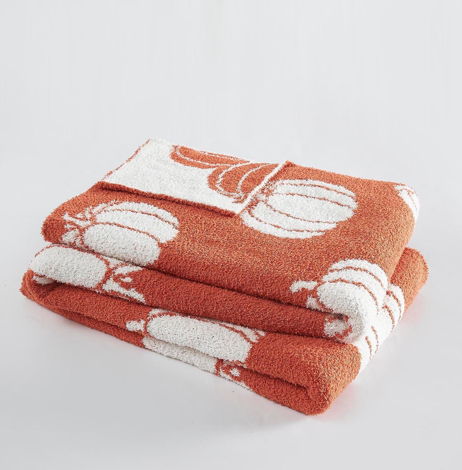 Truly Soft Pumpkins Reversible Throw, , large