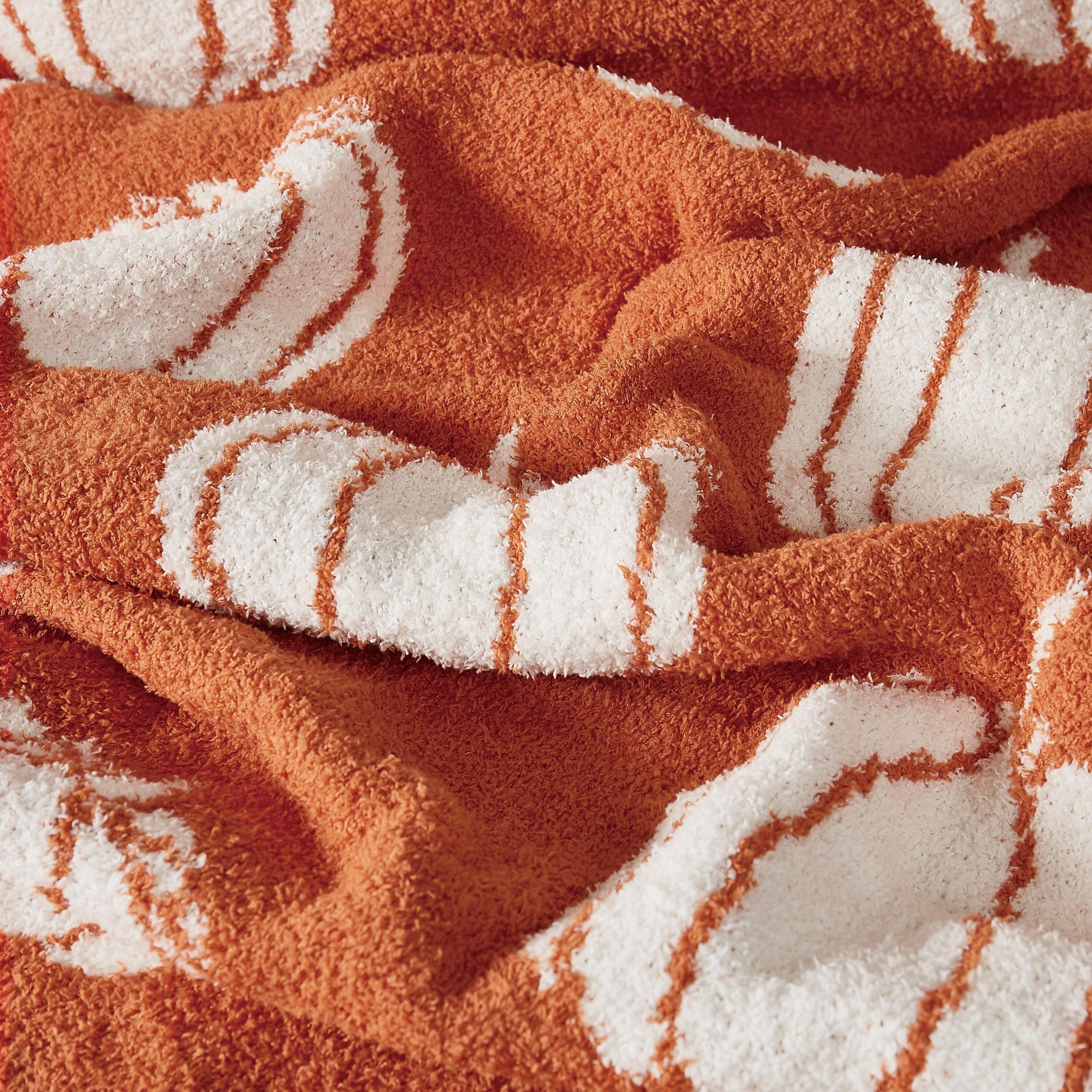 Truly Soft Pumpkins Reversible Throw, , large