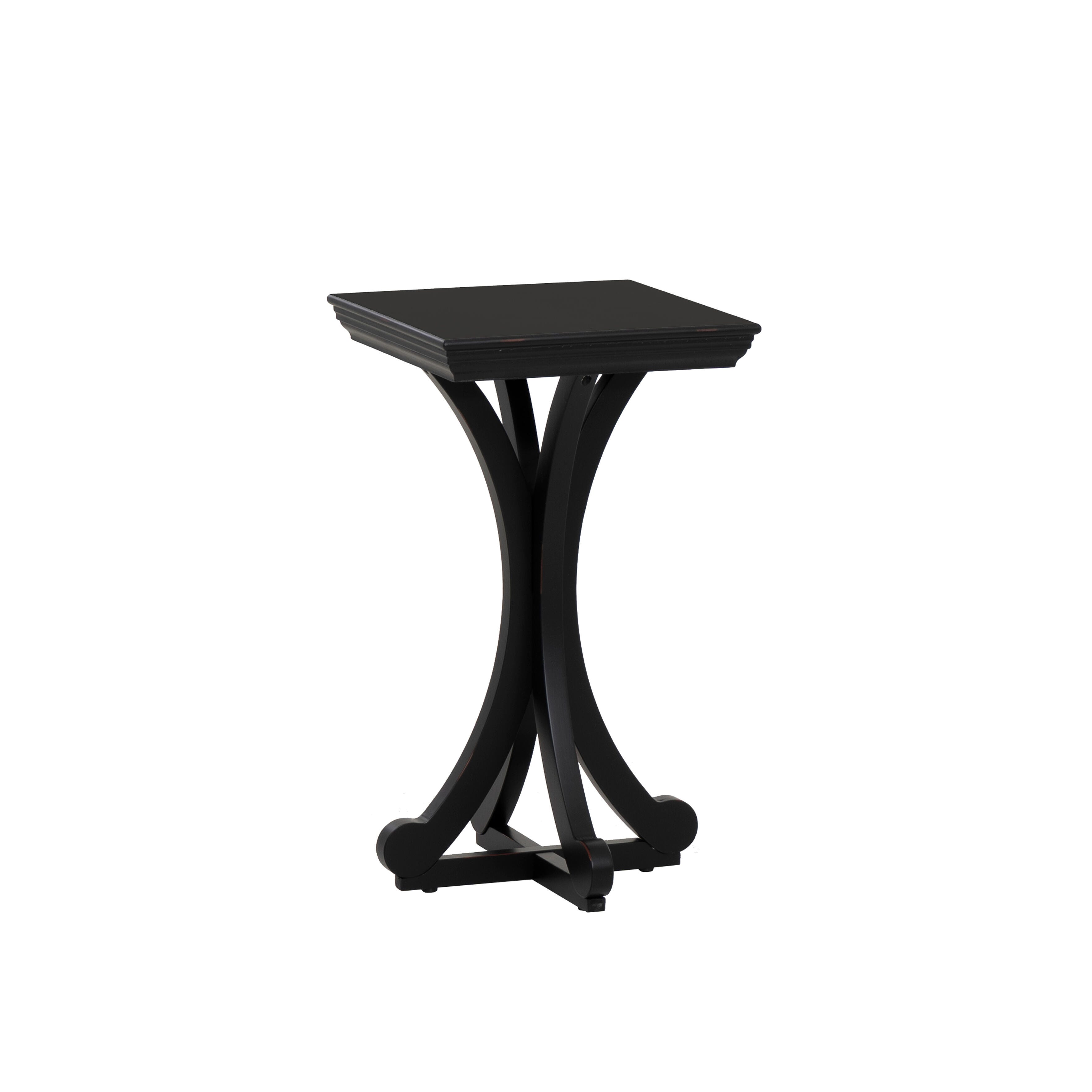Linon Deacon Accent Table, Black, large