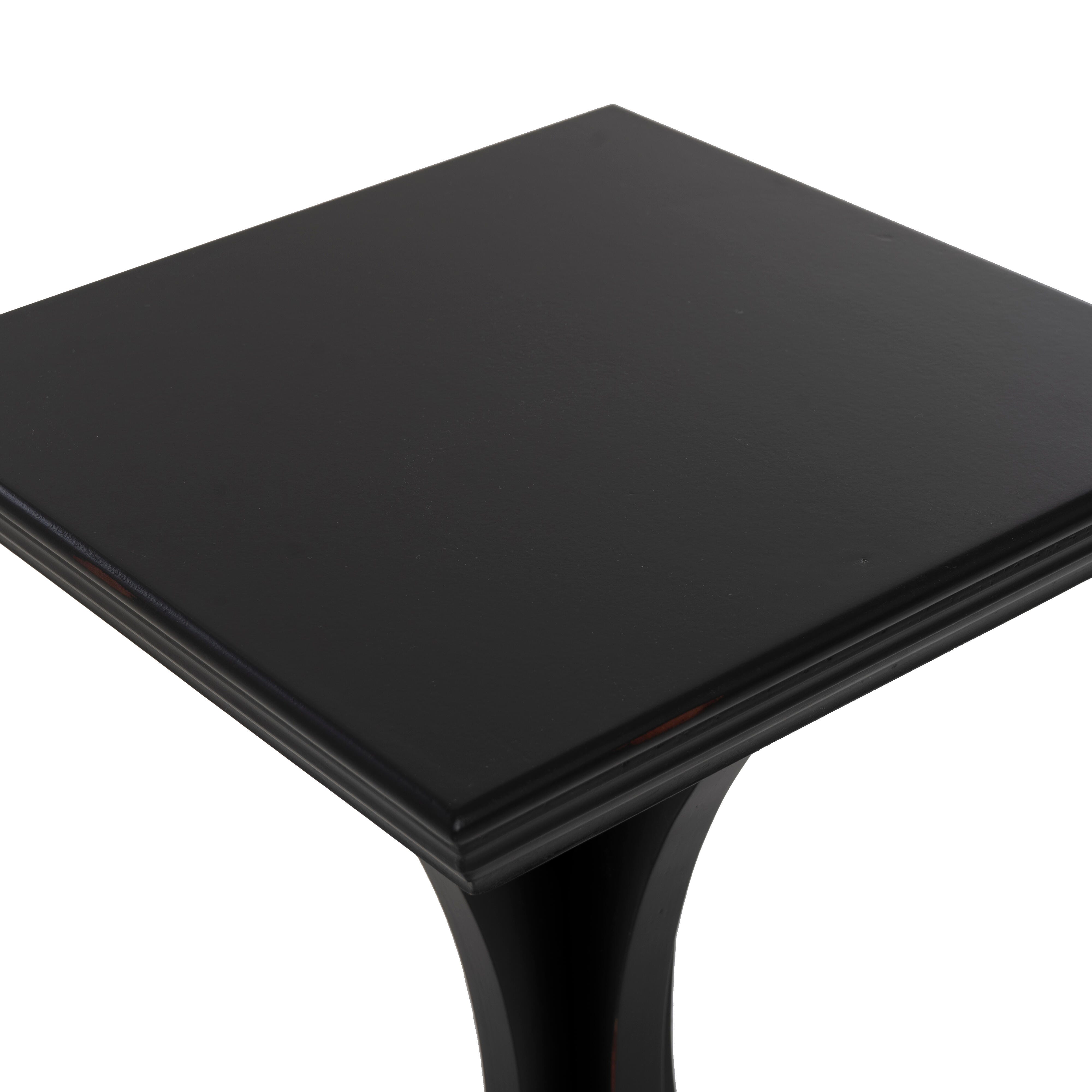 Linon Deacon Accent Table, Black, large