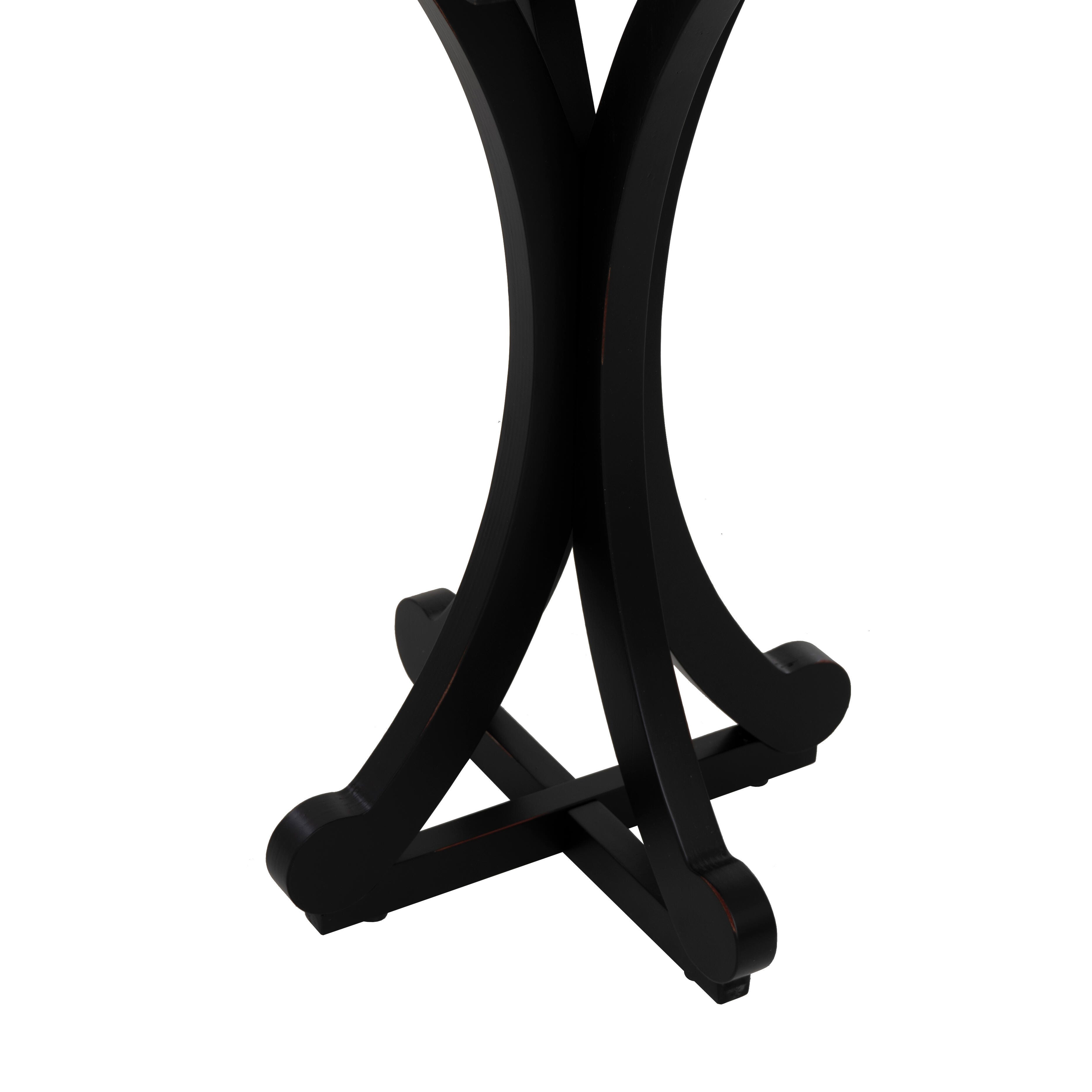 Linon Deacon Accent Table, Black, large