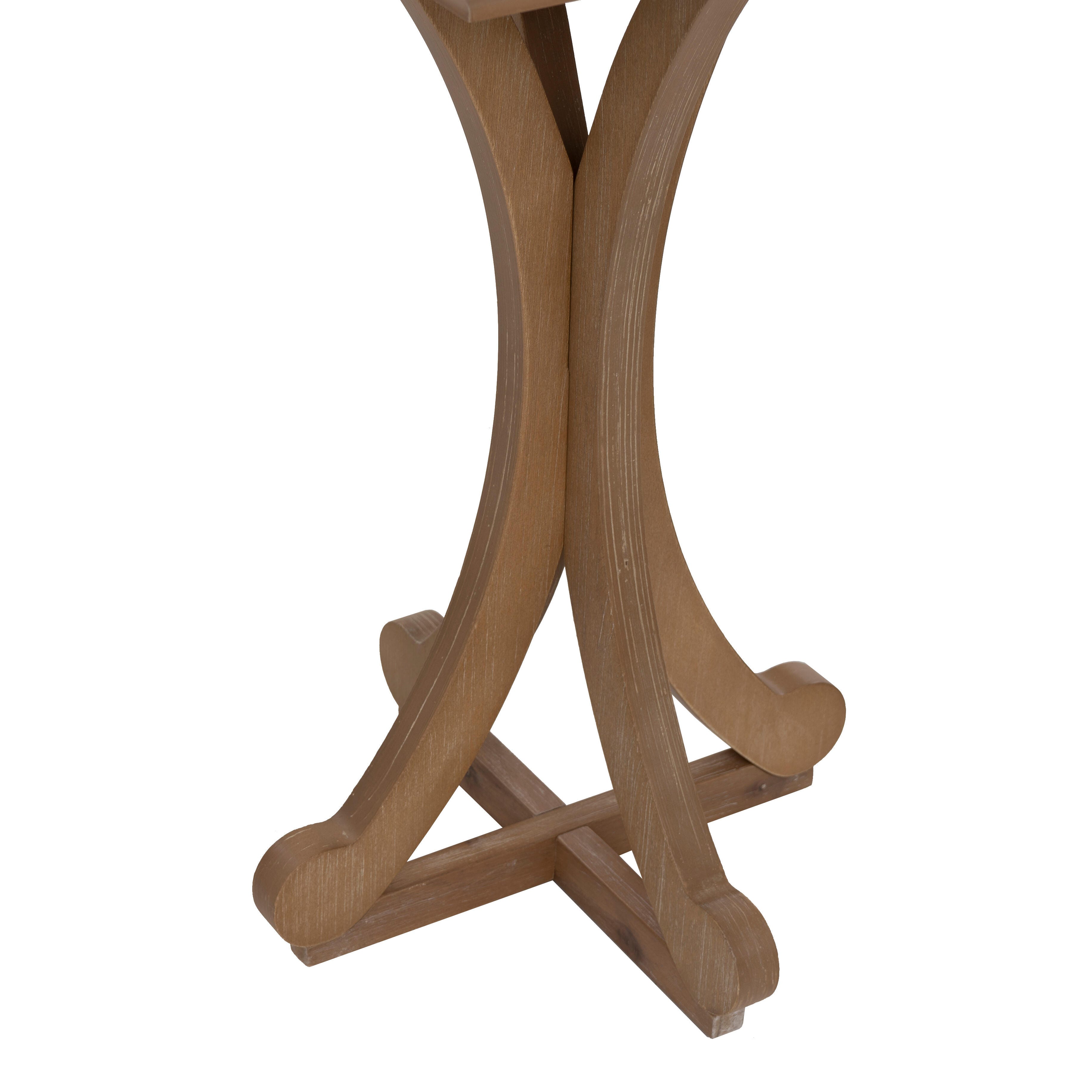 Linon Deacon Accent Table, Natural, large