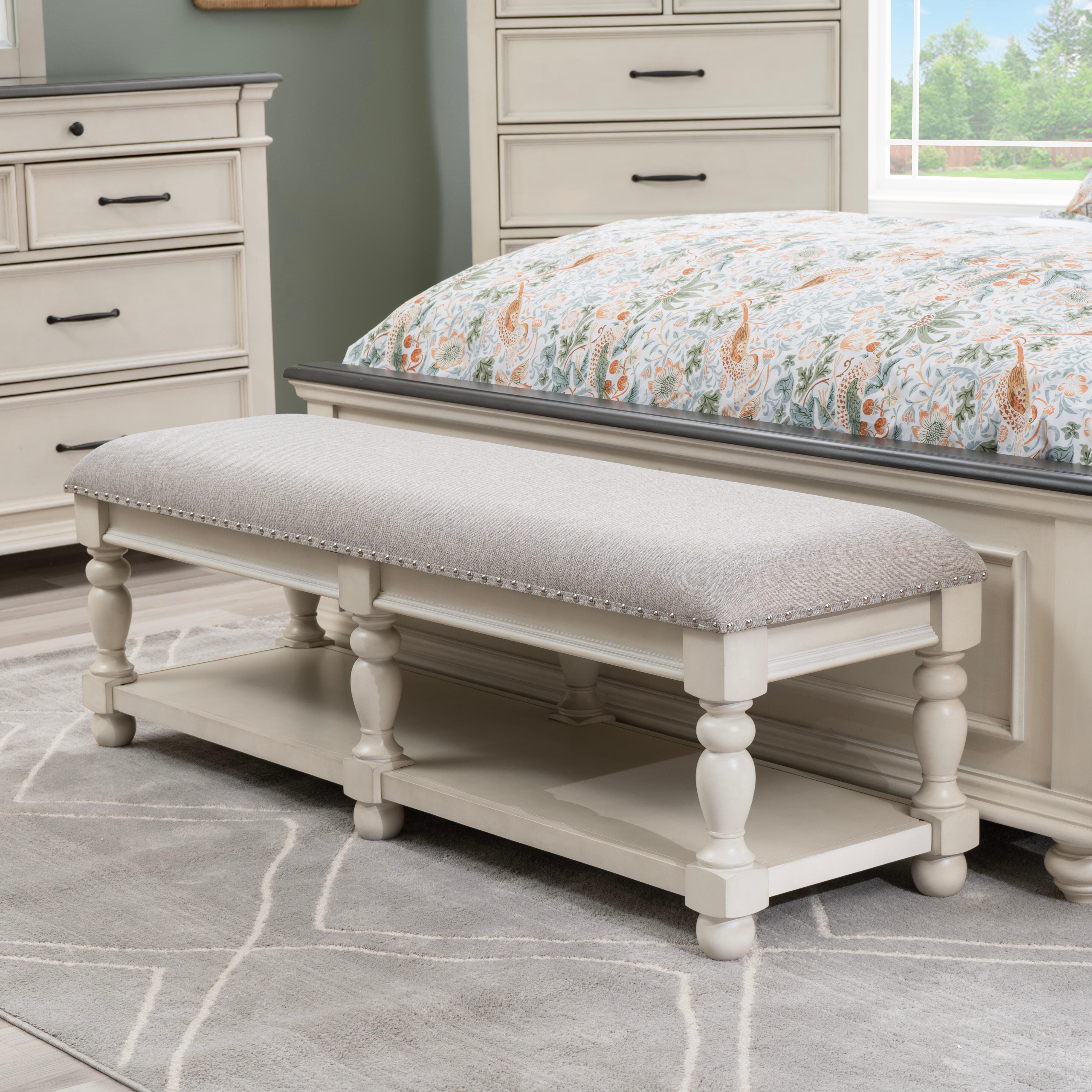 Linon Ellington Bench, , rollover