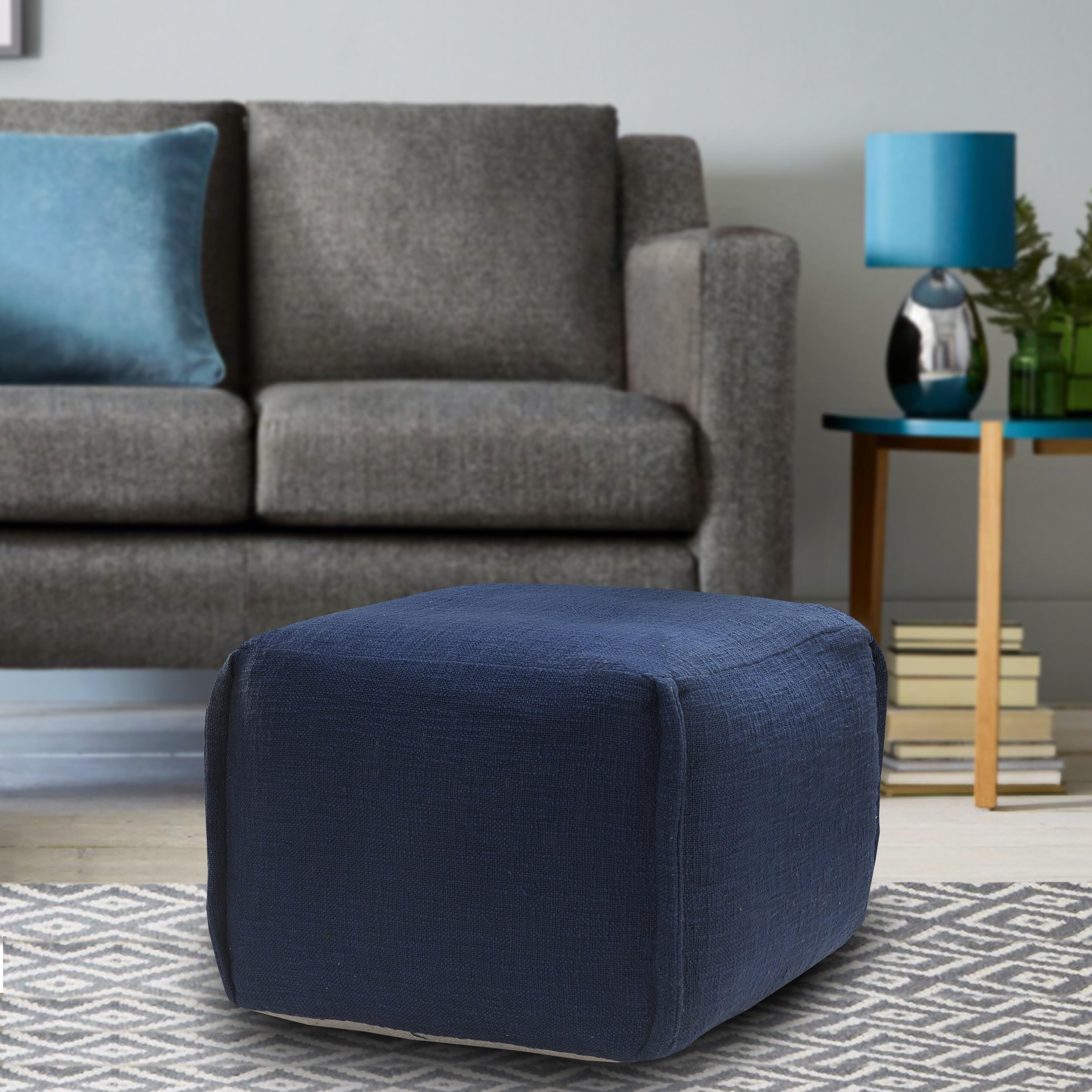 Suvii Home Lunaro Solid Pouf, , large