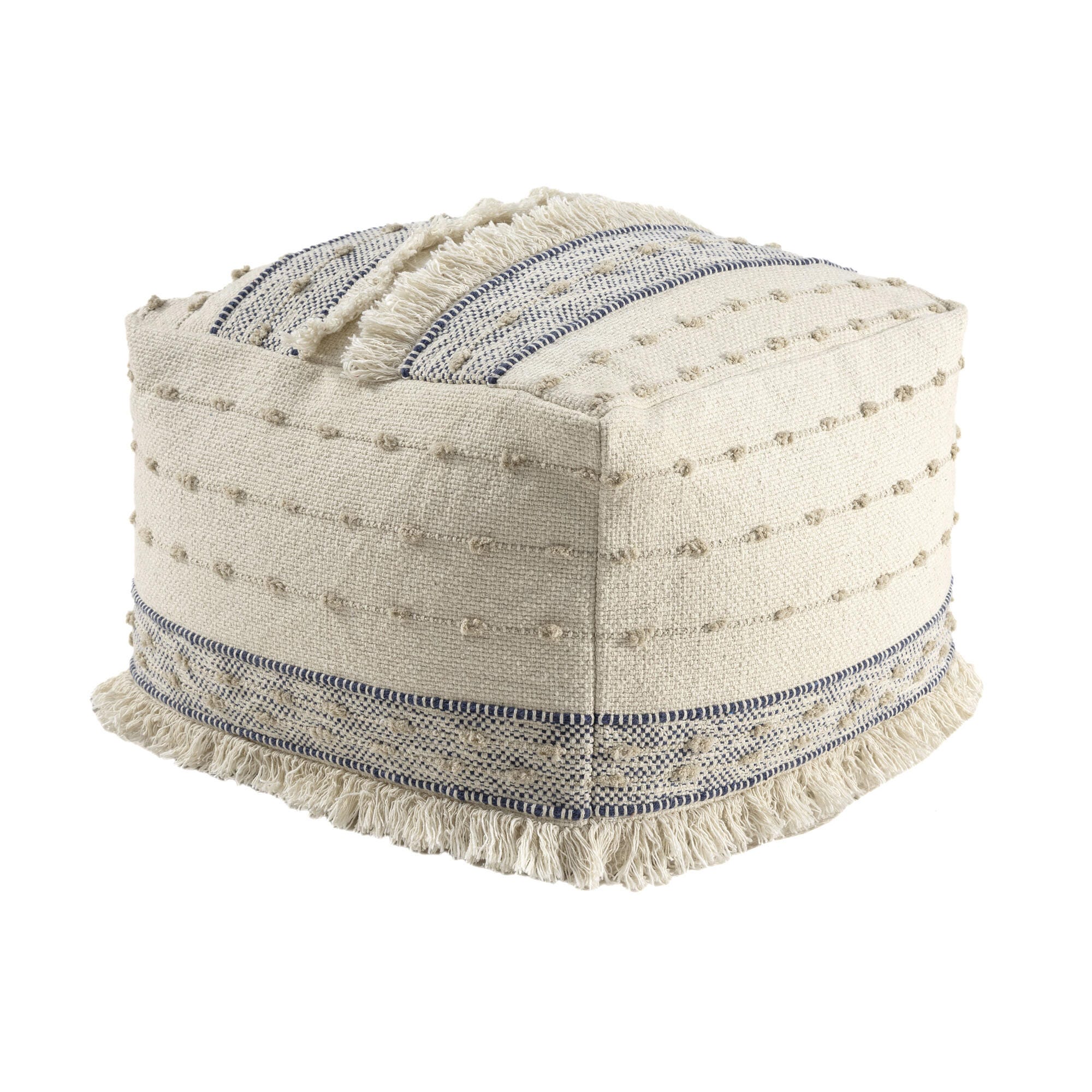 Suvii Home Lunaro Textured Pouf, , large