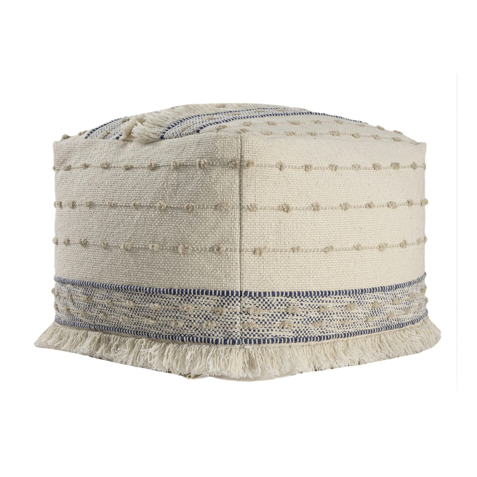 Suvii Home Lunaro Textured Pouf, , large