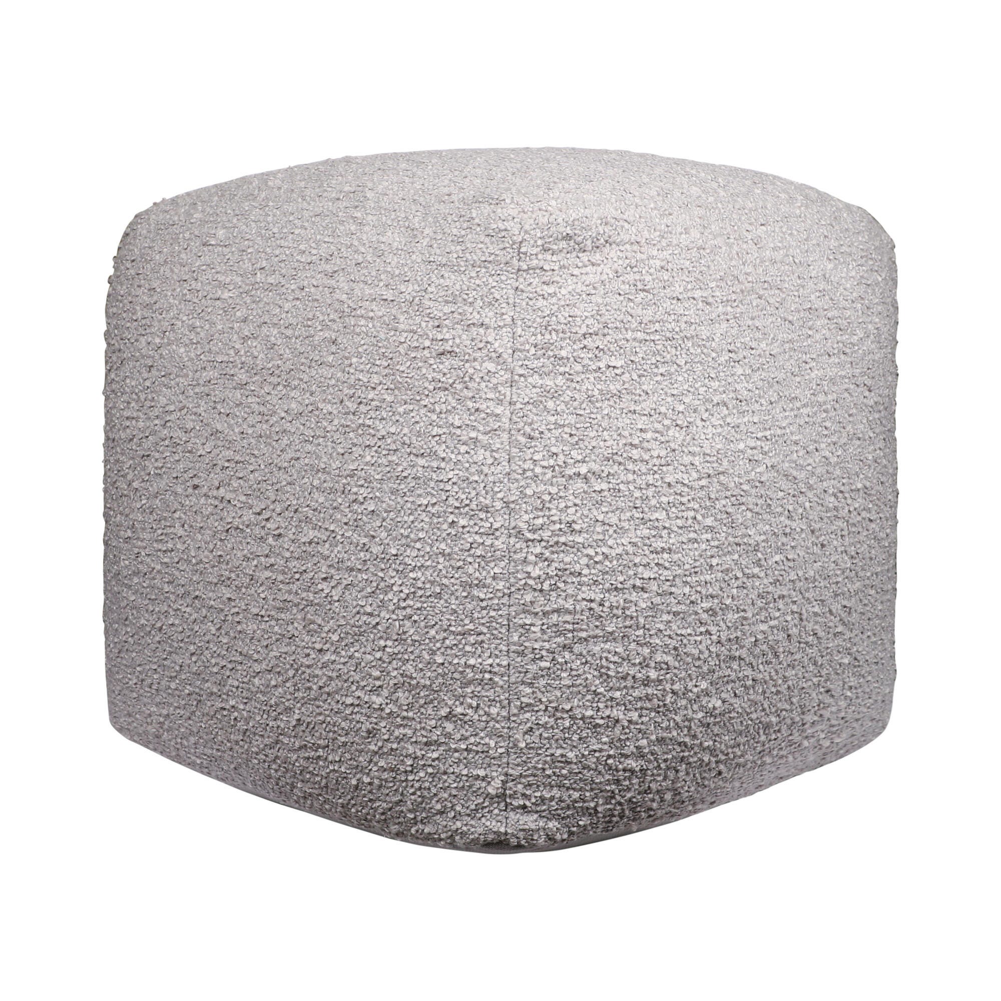 Suvii Home Lunaro Handwoven Pouf, Gray, large