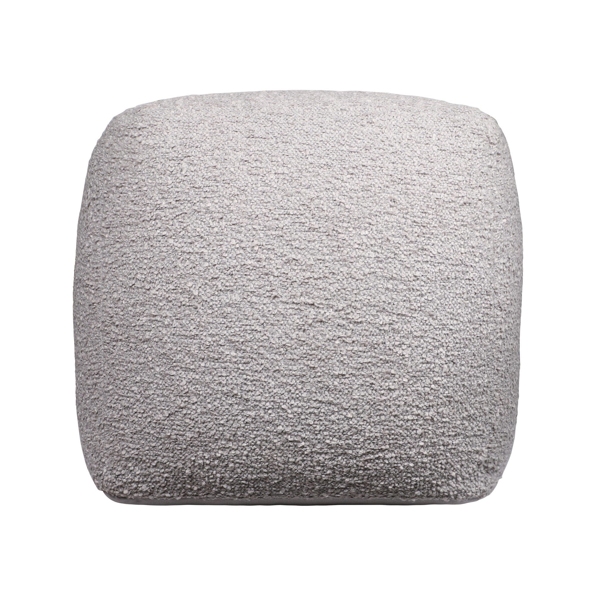 Suvii Home Lunaro Handwoven Pouf, Gray, large