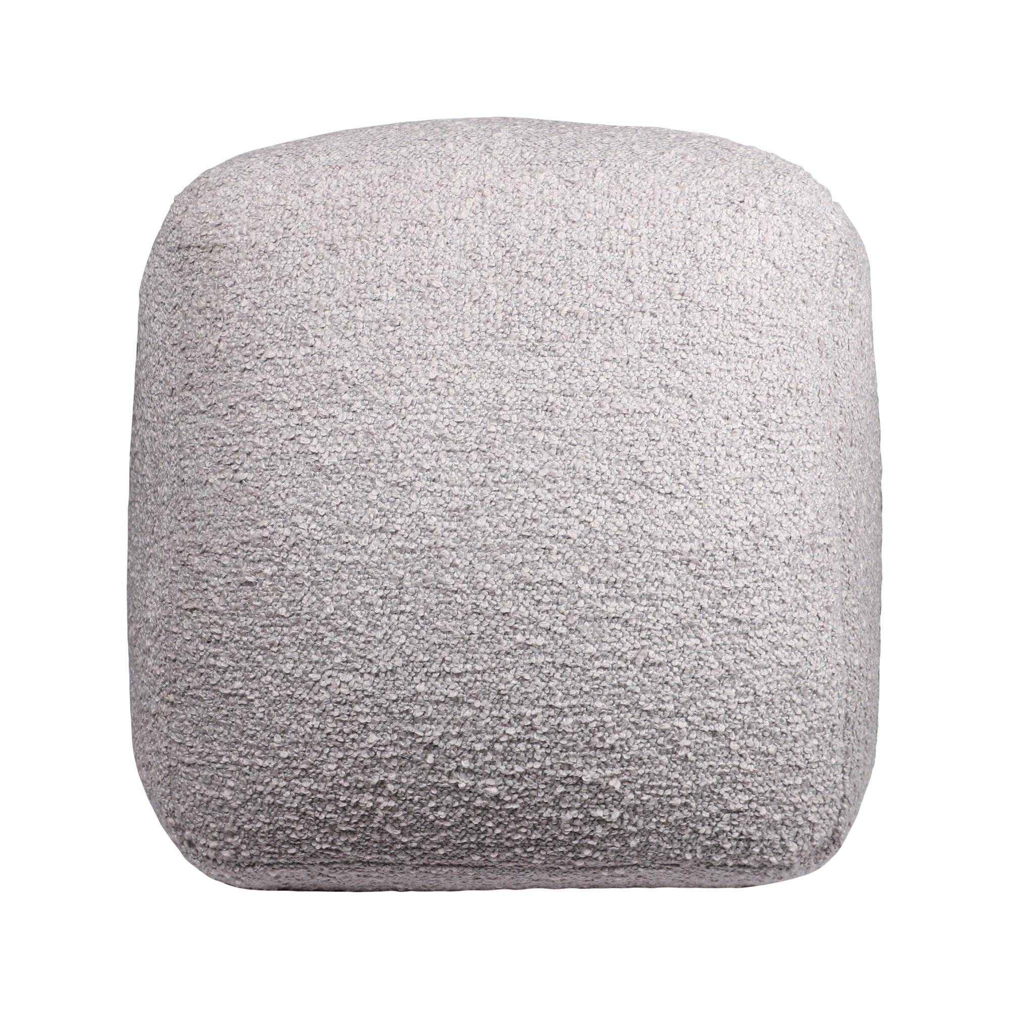 Suvii Home Lunaro Handwoven Pouf, Gray, large