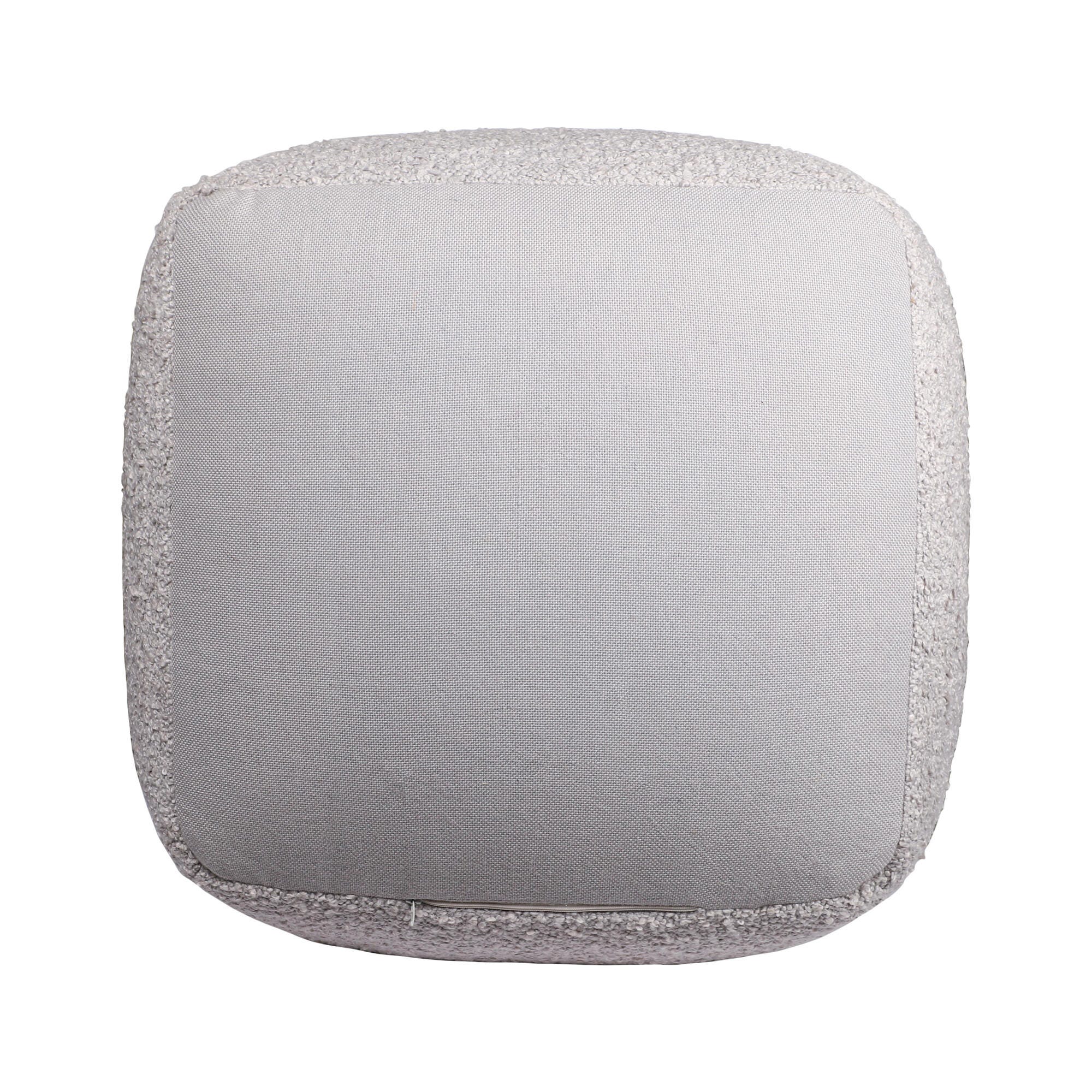 Suvii Home Lunaro Handwoven Pouf, Gray, large