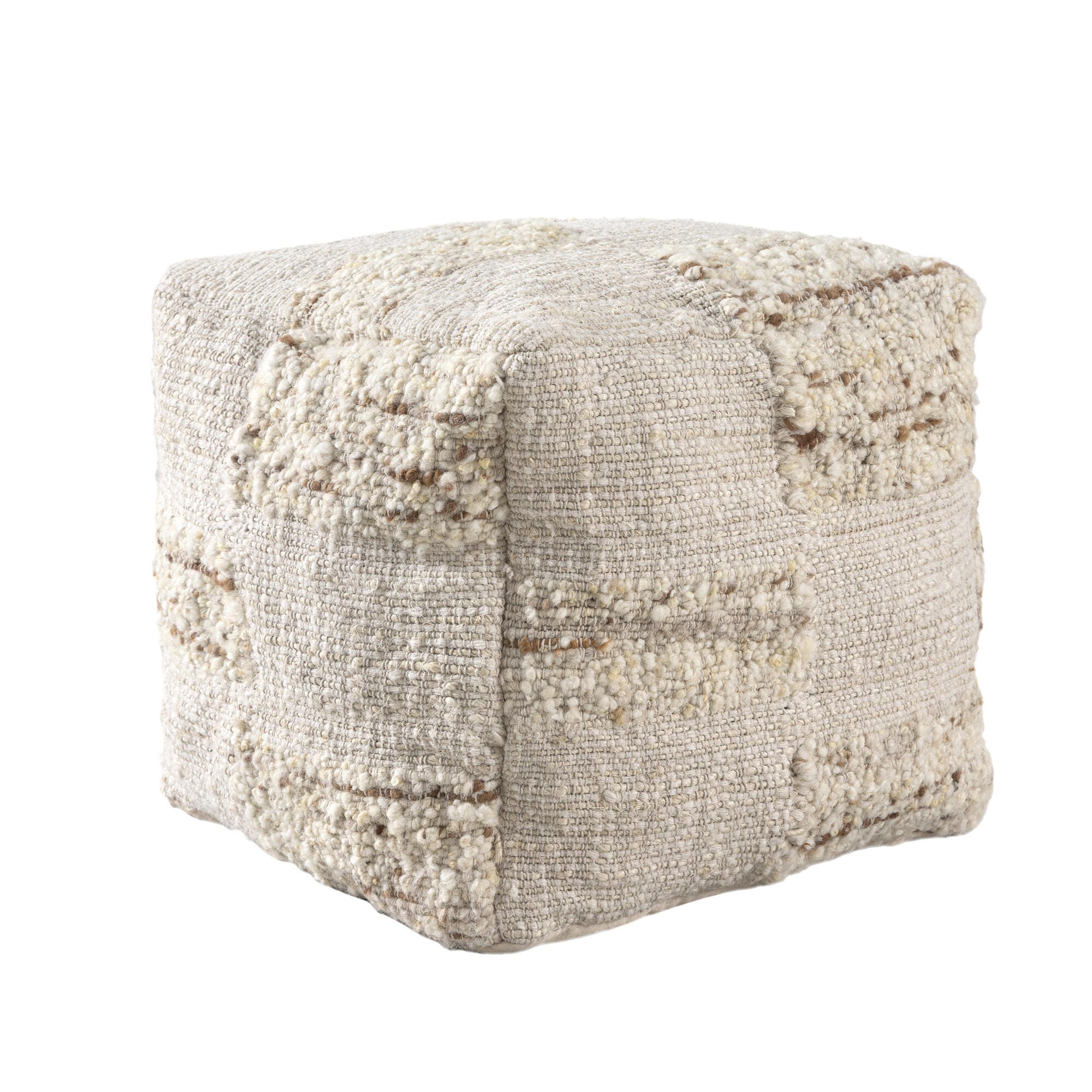 Suvii Home Lunaro Checkered Pouf, , large