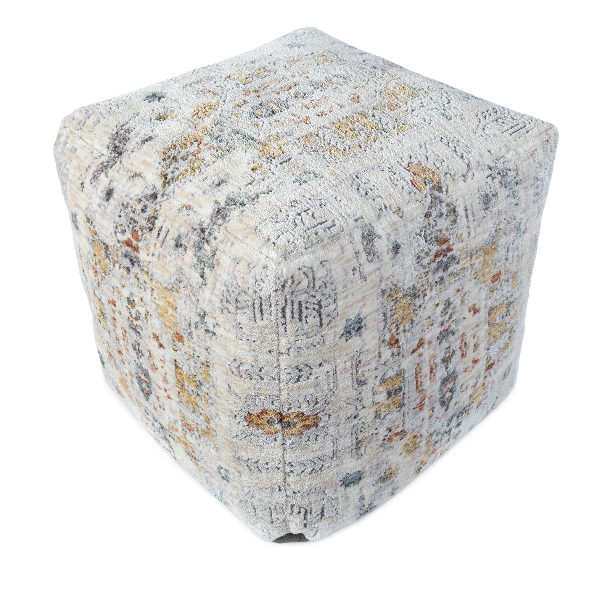 Suvii Home Lunaro Bordered Pouf, , large