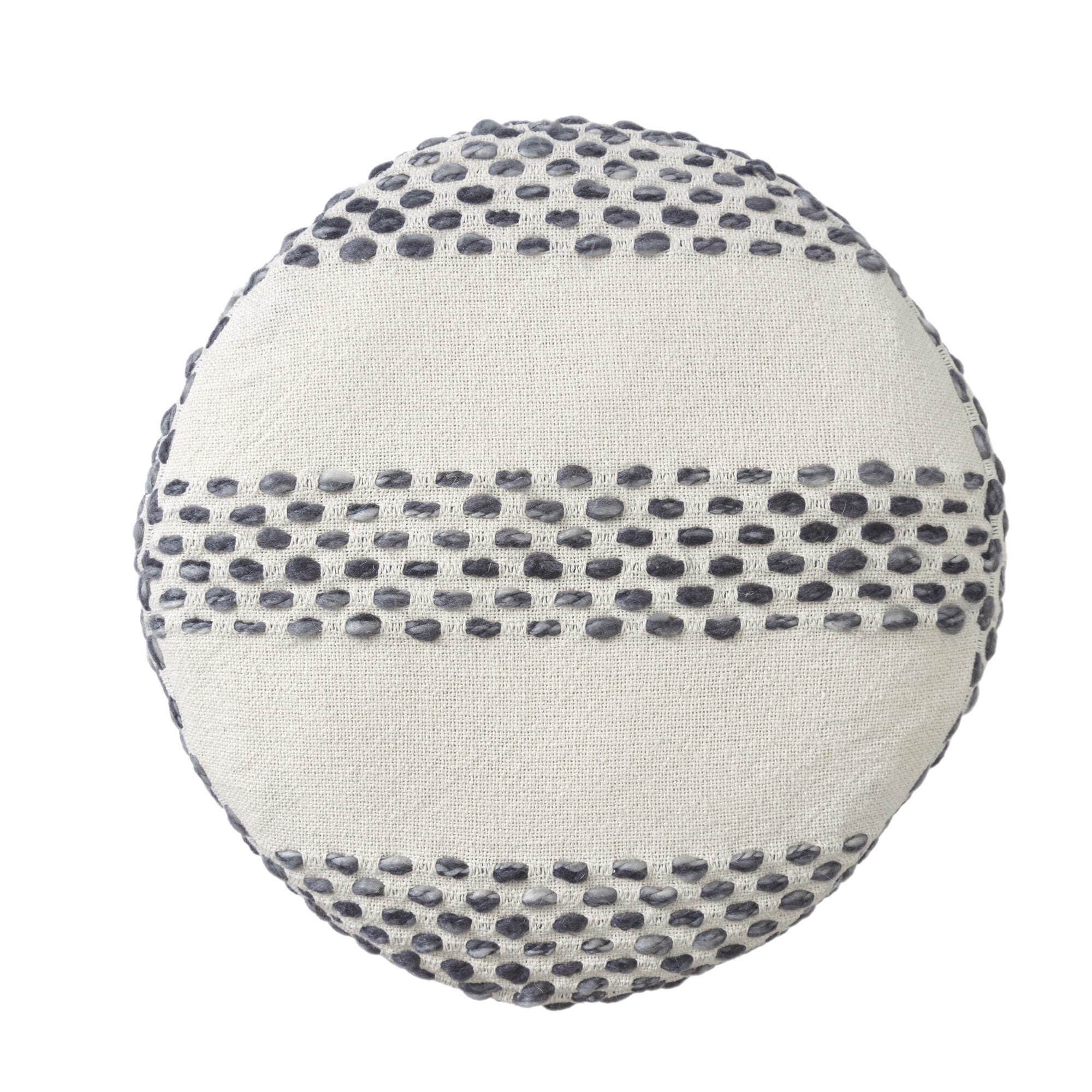 Suvii Home Lunaro Ombre Striped Pouf, Navy Blue, large