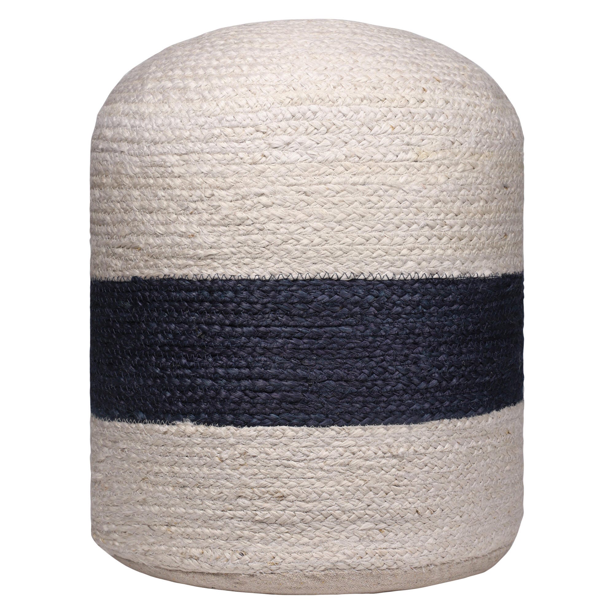Suvii Home Lunaro Nautical Striped Pouf, , large