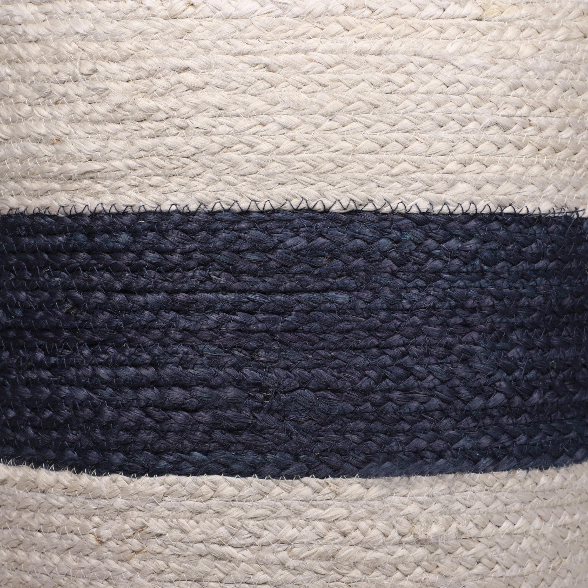 Suvii Home Lunaro Nautical Striped Pouf, , swatch