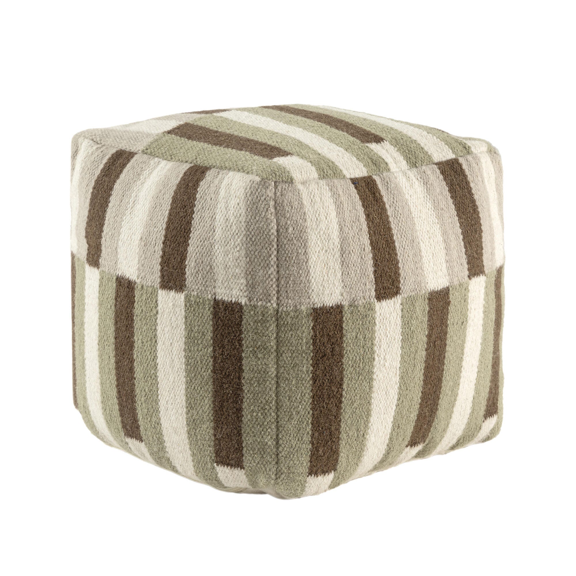 Suvii Home Lunaro Colorblock Pouf, , large