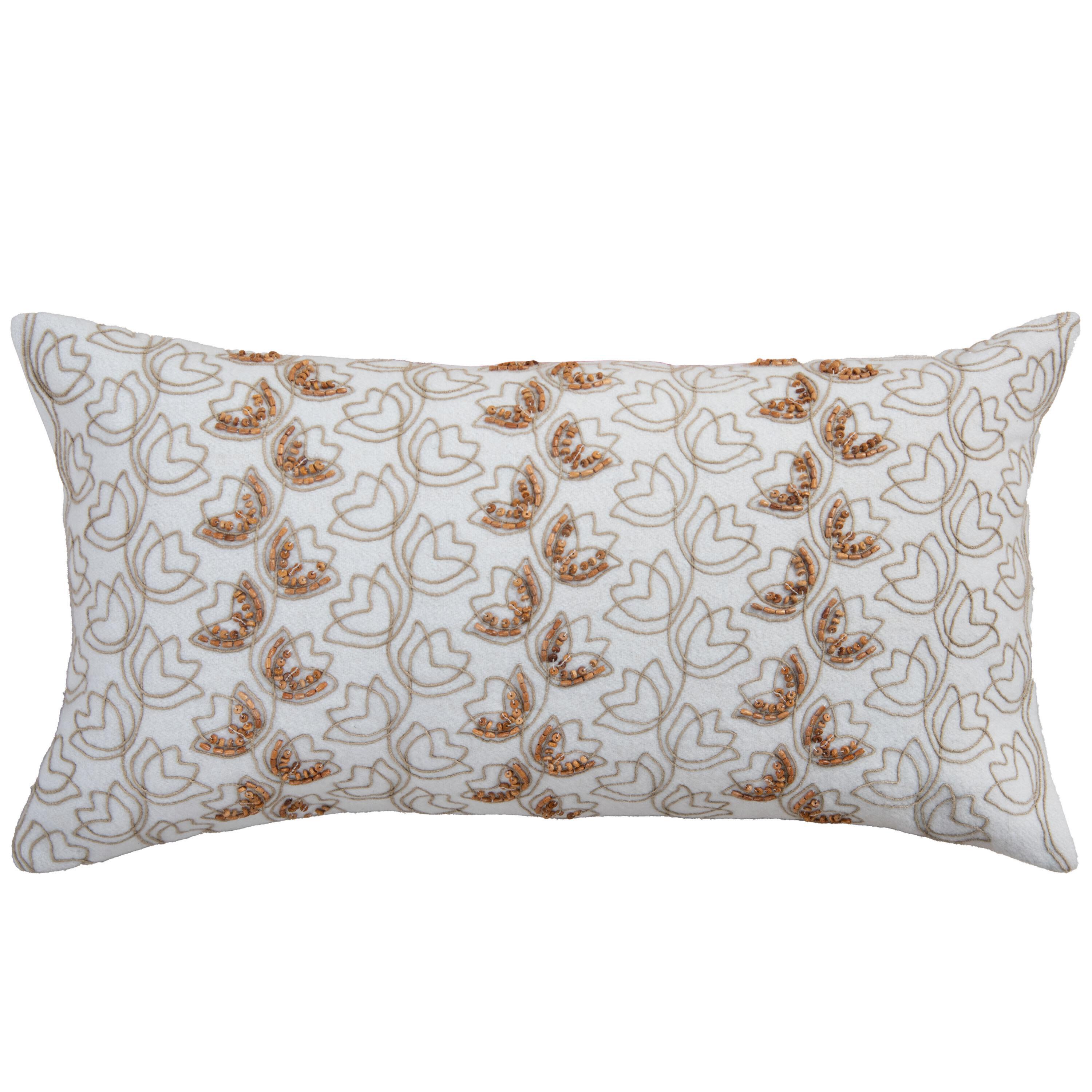 Rizzy Home Woodland Beads Decorative Throw Pillow, , large