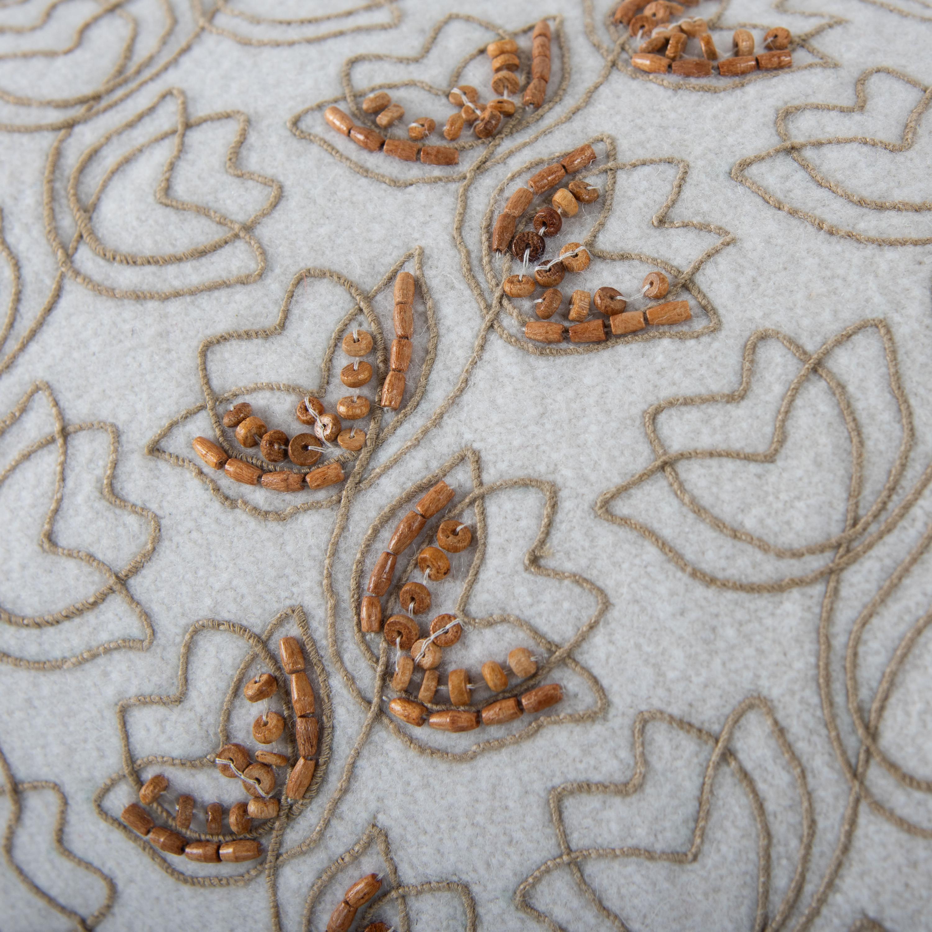 Rizzy Home Woodland Beads Decorative Throw Pillow, , large