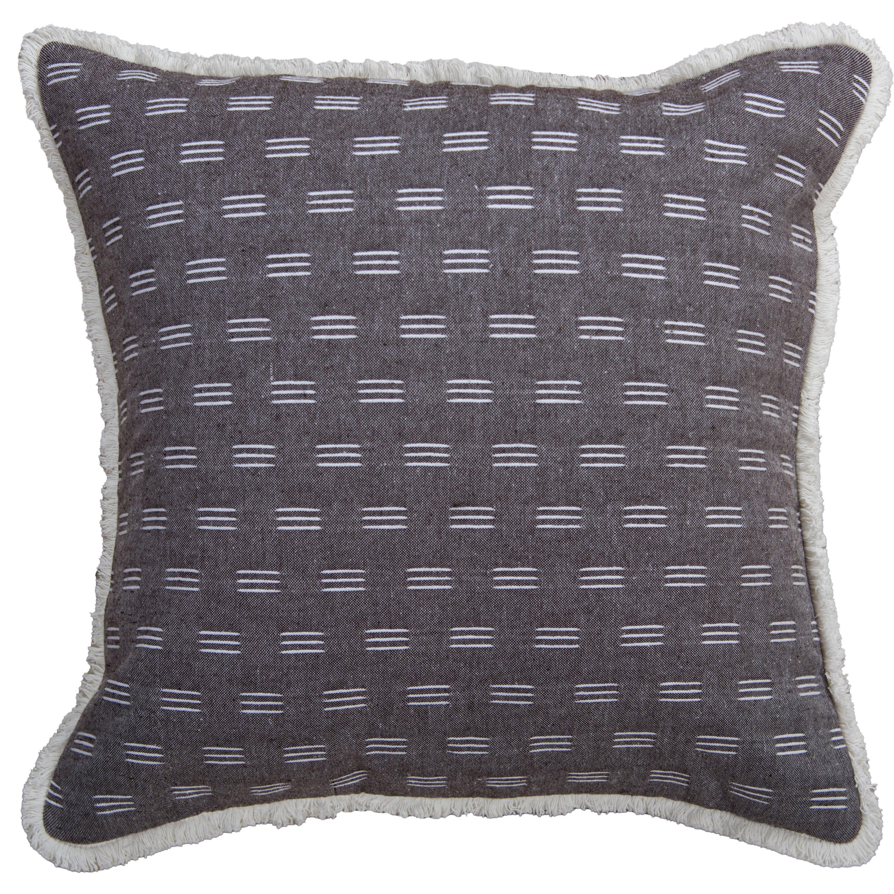 Rizzy Home Lumen Decorative Throw Pillow, White/Brown, large