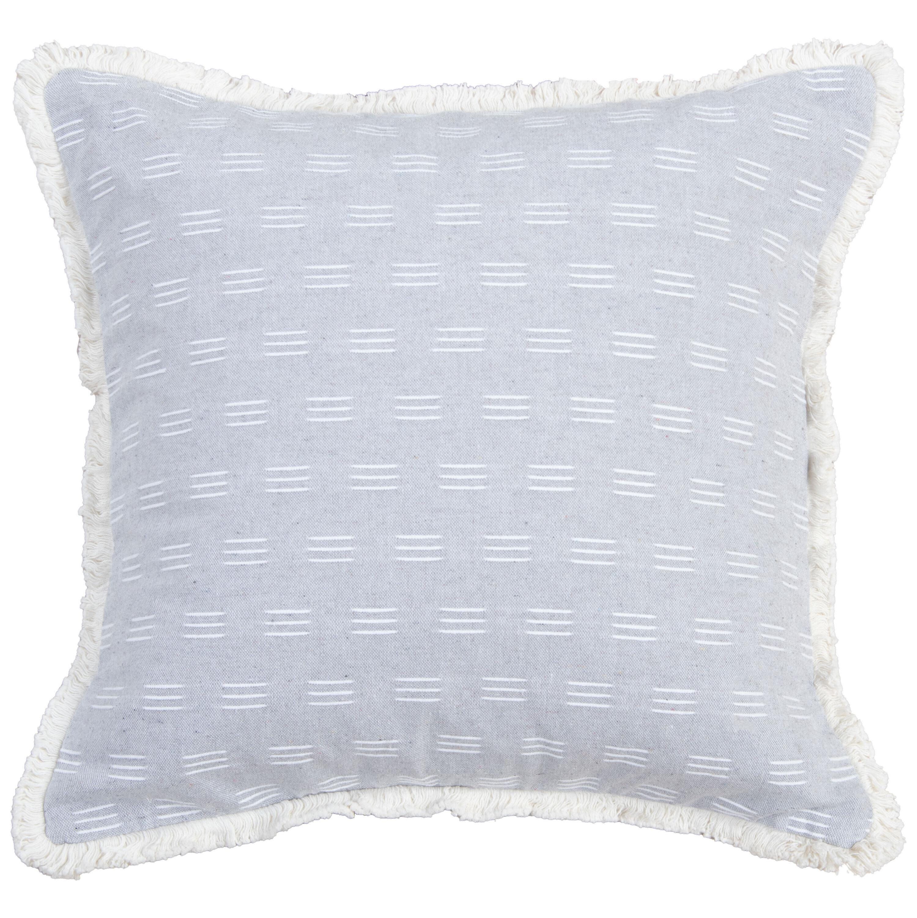 Rizzy Home Lumen Decorative Throw Pillow, White/Blue, large