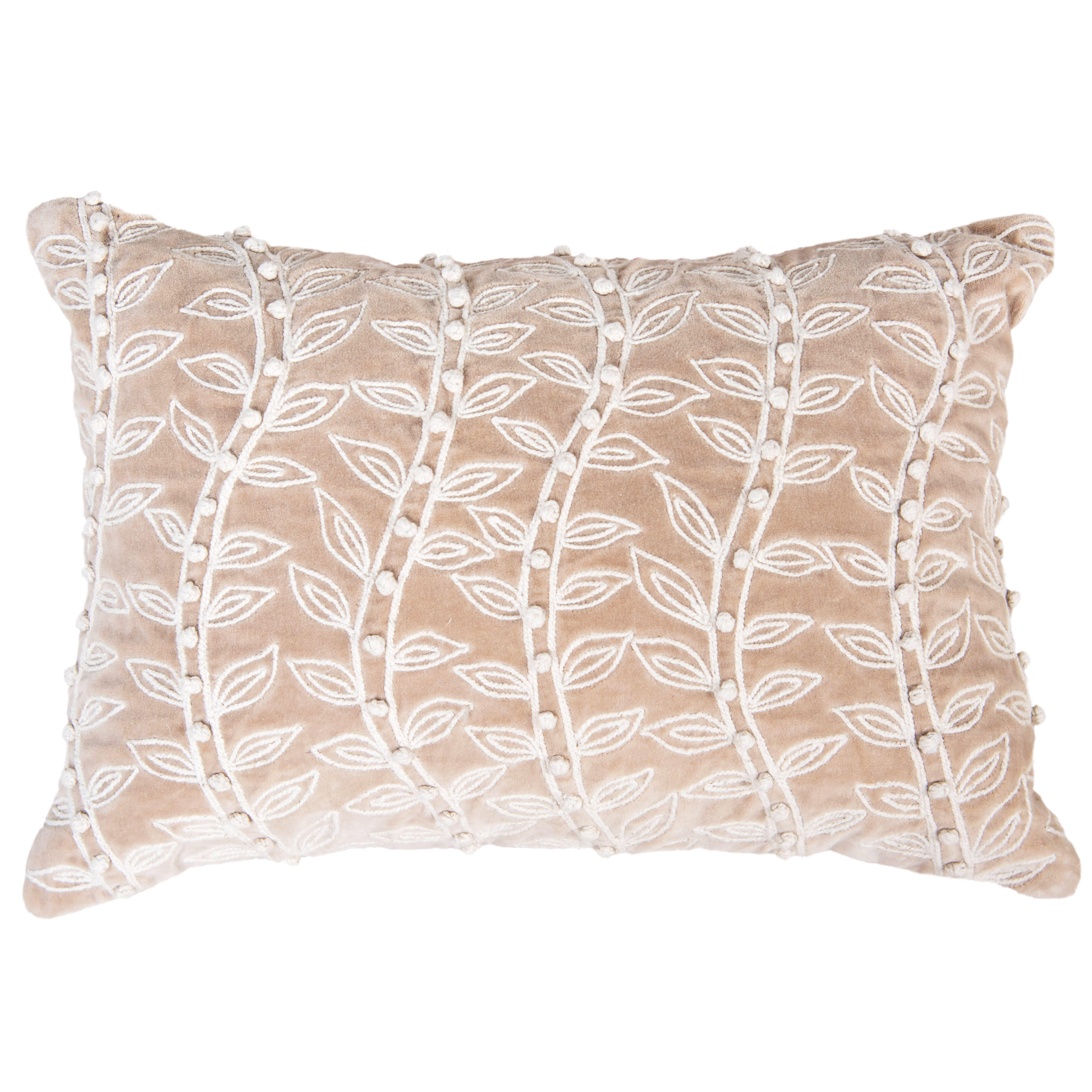 Rizzy Home Muse Decorative Throw Pillow, Dusty Taupe, large