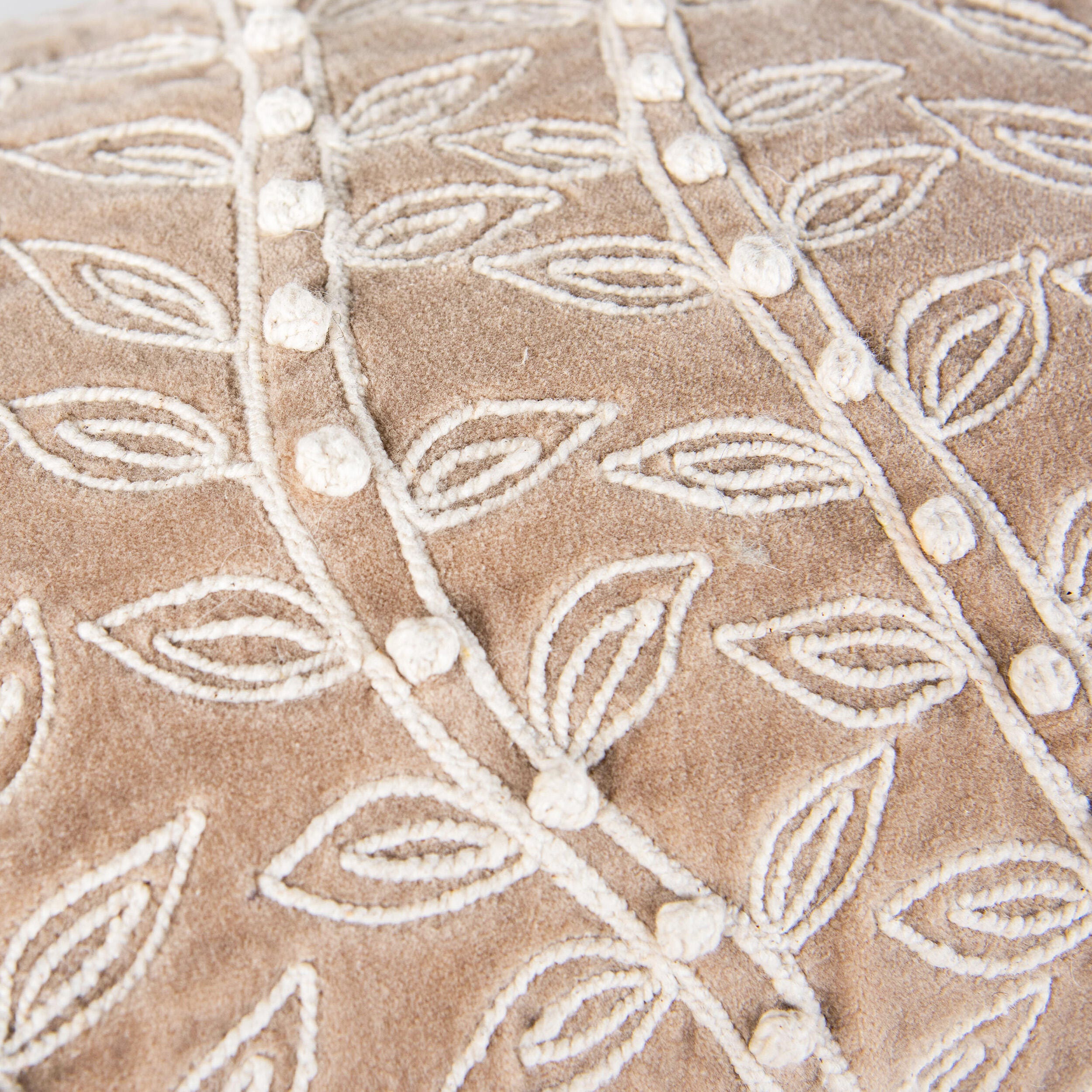 Rizzy Home Muse Decorative Throw Pillow, Dusty Taupe, large