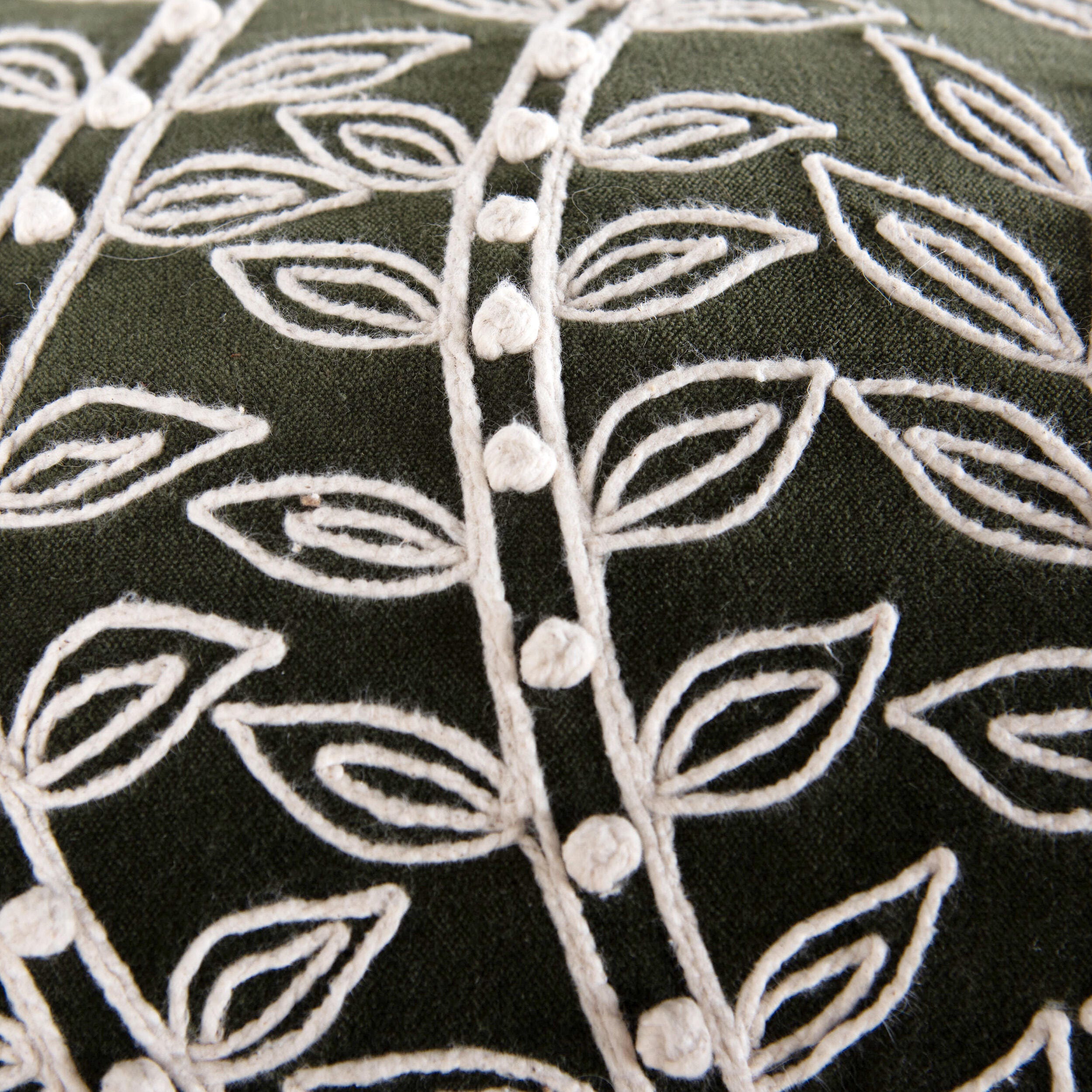 Rizzy Home Muse Decorative Throw Pillow, Forest Green, large