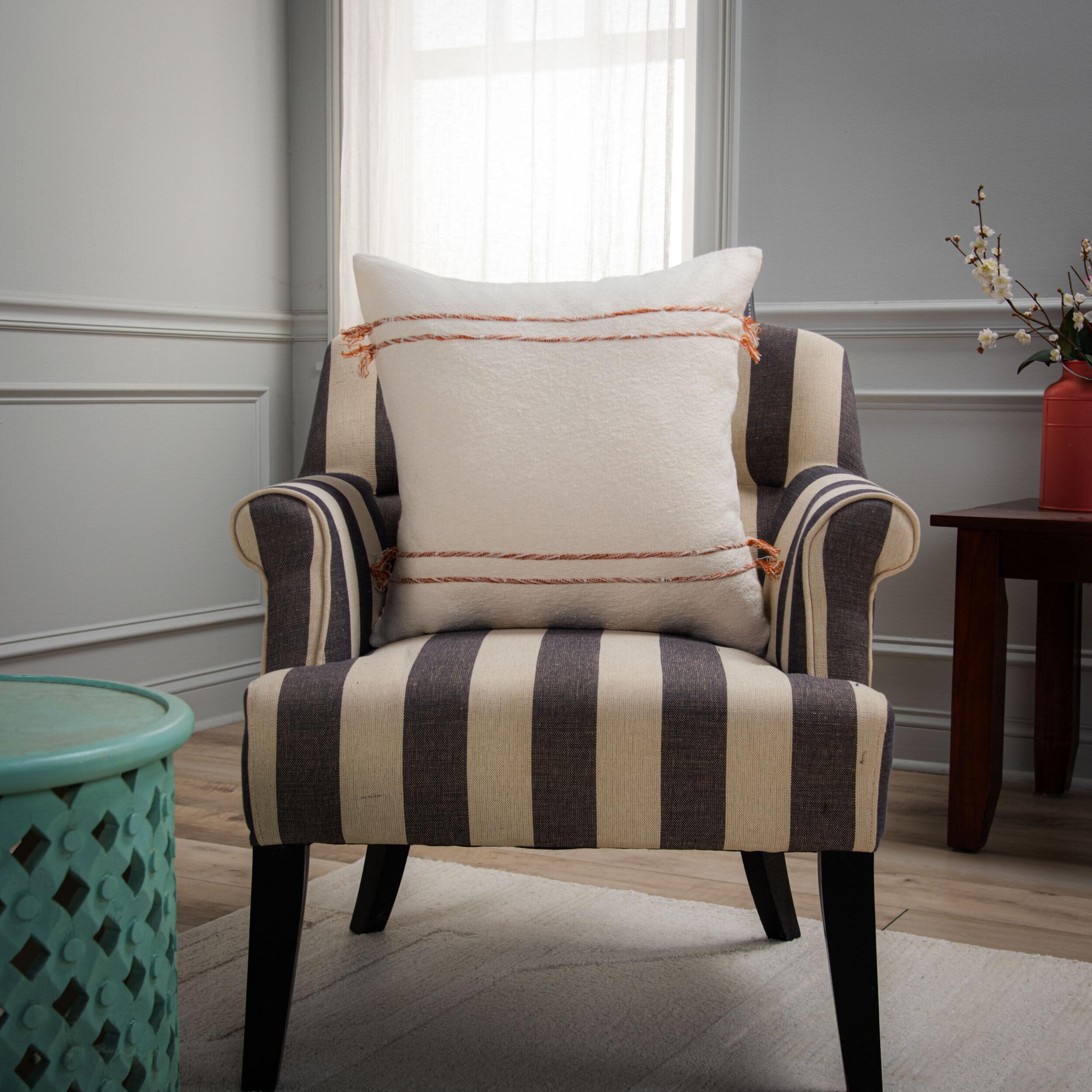 Rizzy Home Peppermint Decorative Throw Pillow, , rollover