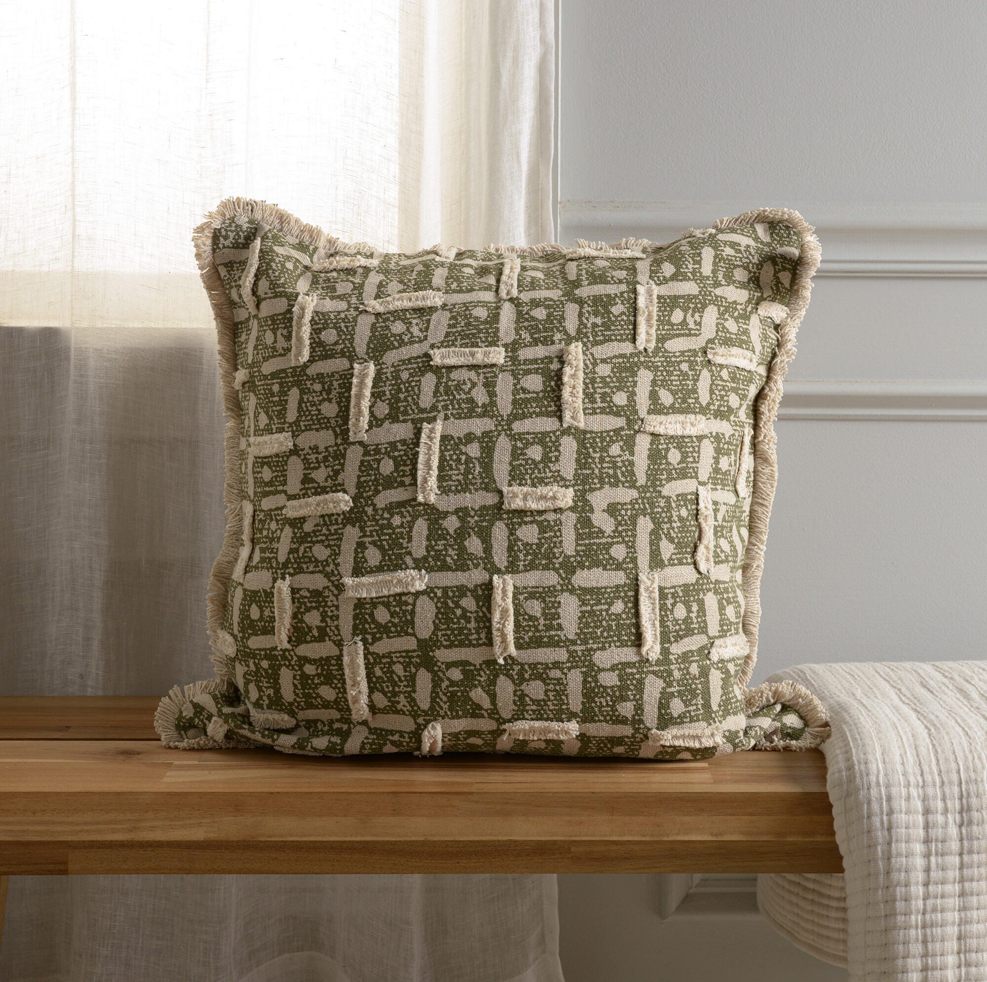 Rizzy Home Canvas Decorative Throw Pillow, , rollover