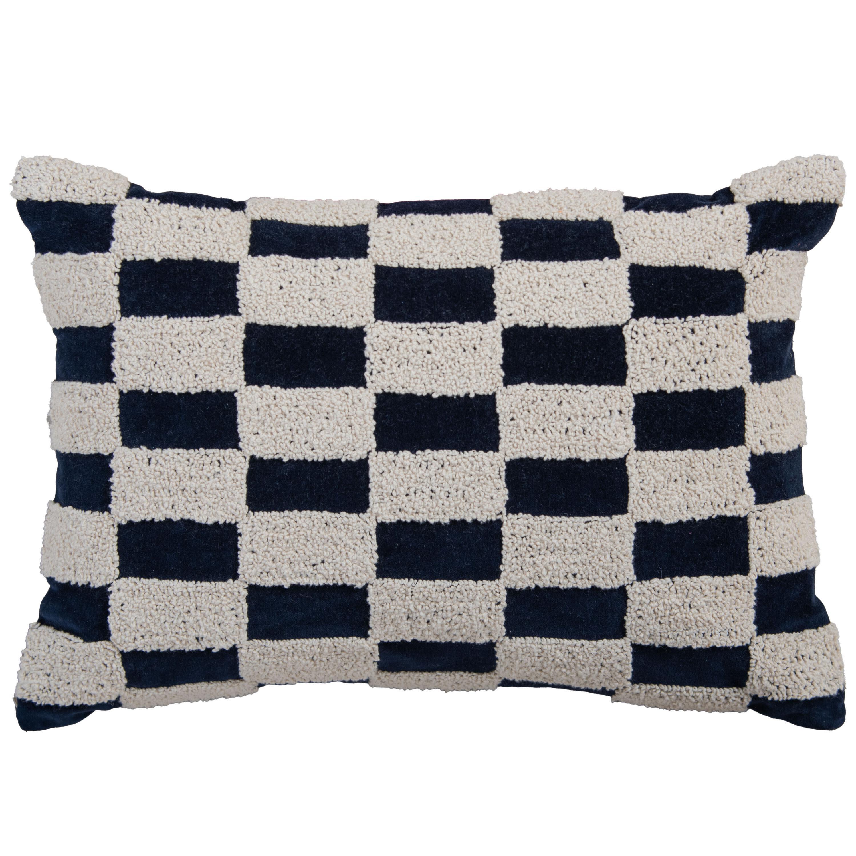 Rizzy Home Paragon Decorative Throw Pillow, Navy/Ivory, large
