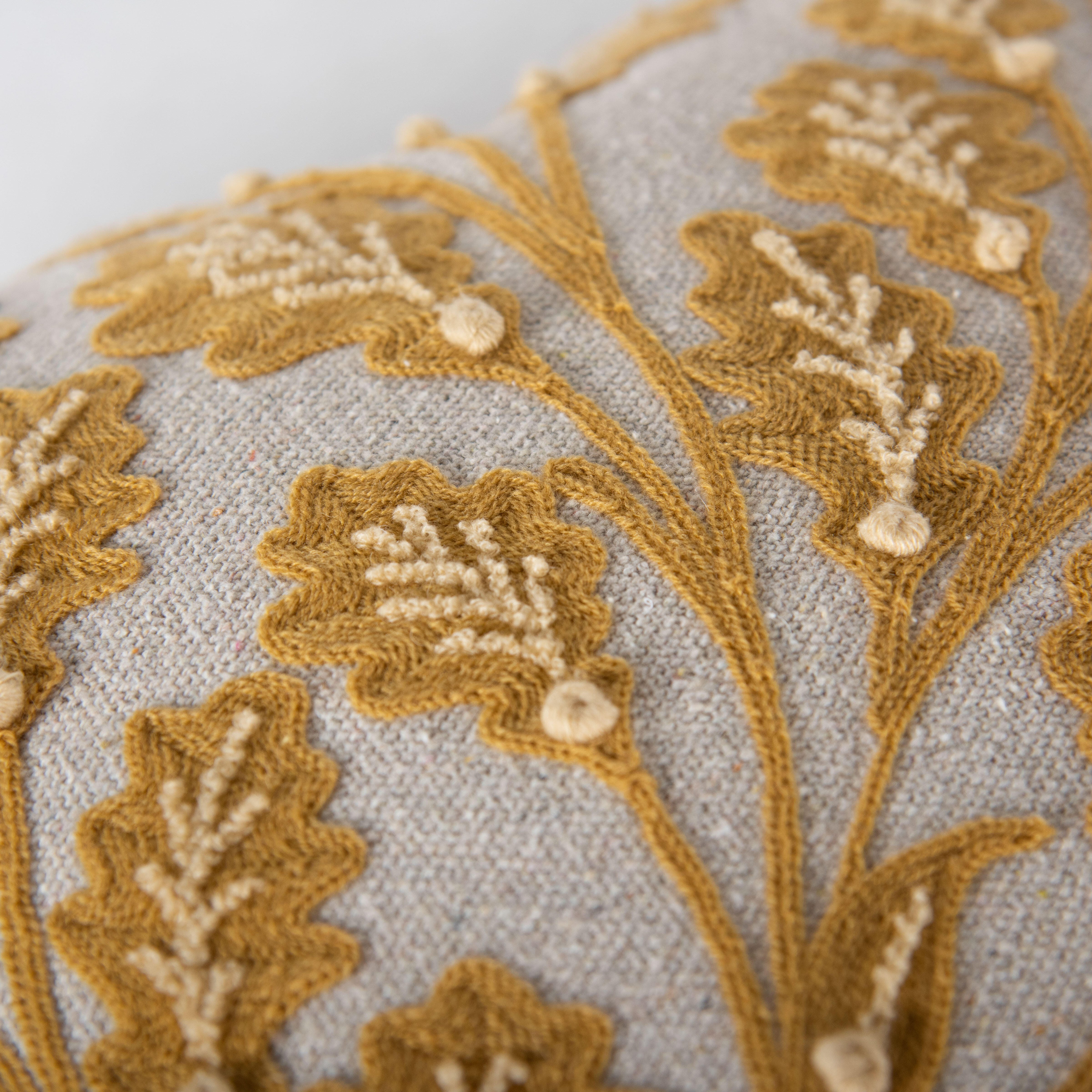 Rizzy Home Meadow Crest Decorative Throw Pillow, Yellow, large