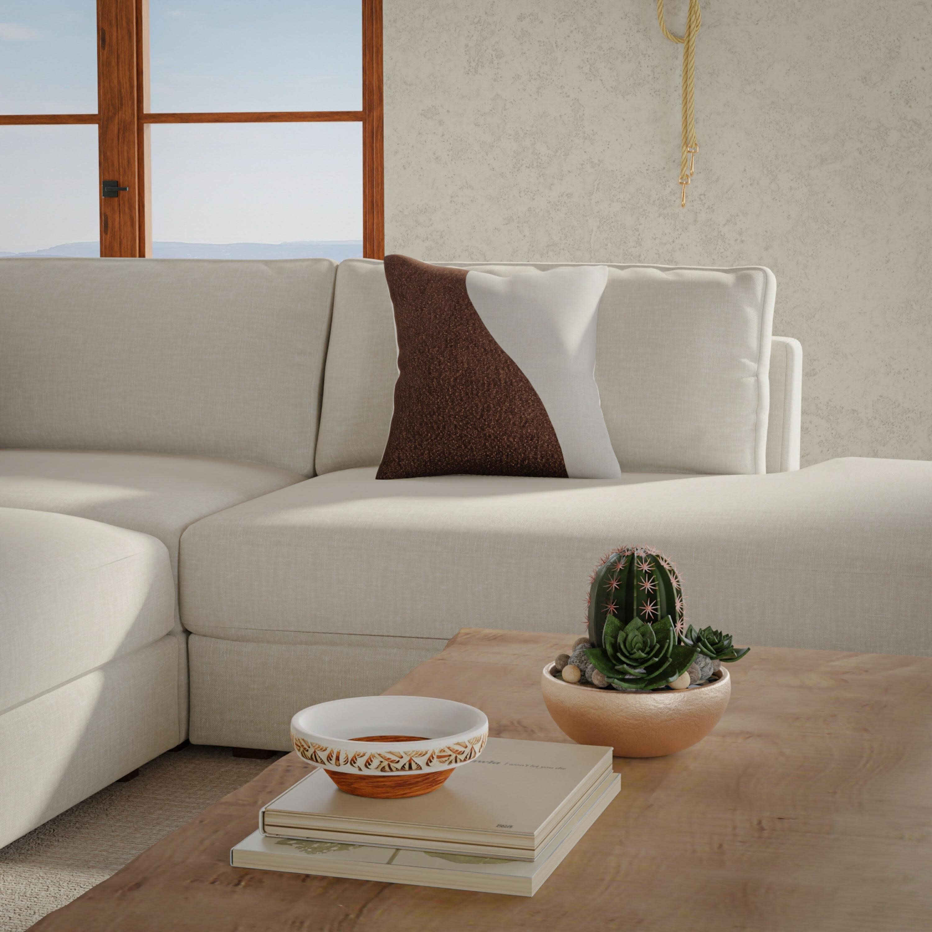 Rizzy Home Flow Form Decorative Throw Pillow, , rollover